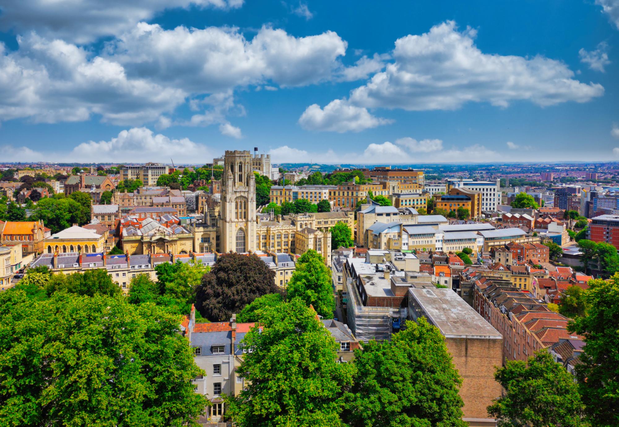 Overlooking Bristol from Cabot Tower, Bristol, England