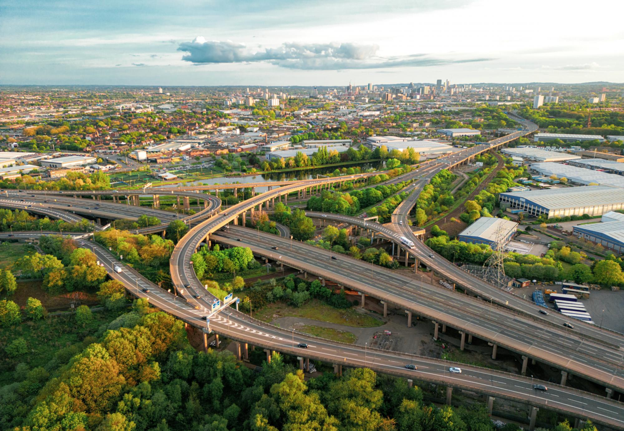 M6 Spaghetti junction in Birmingham