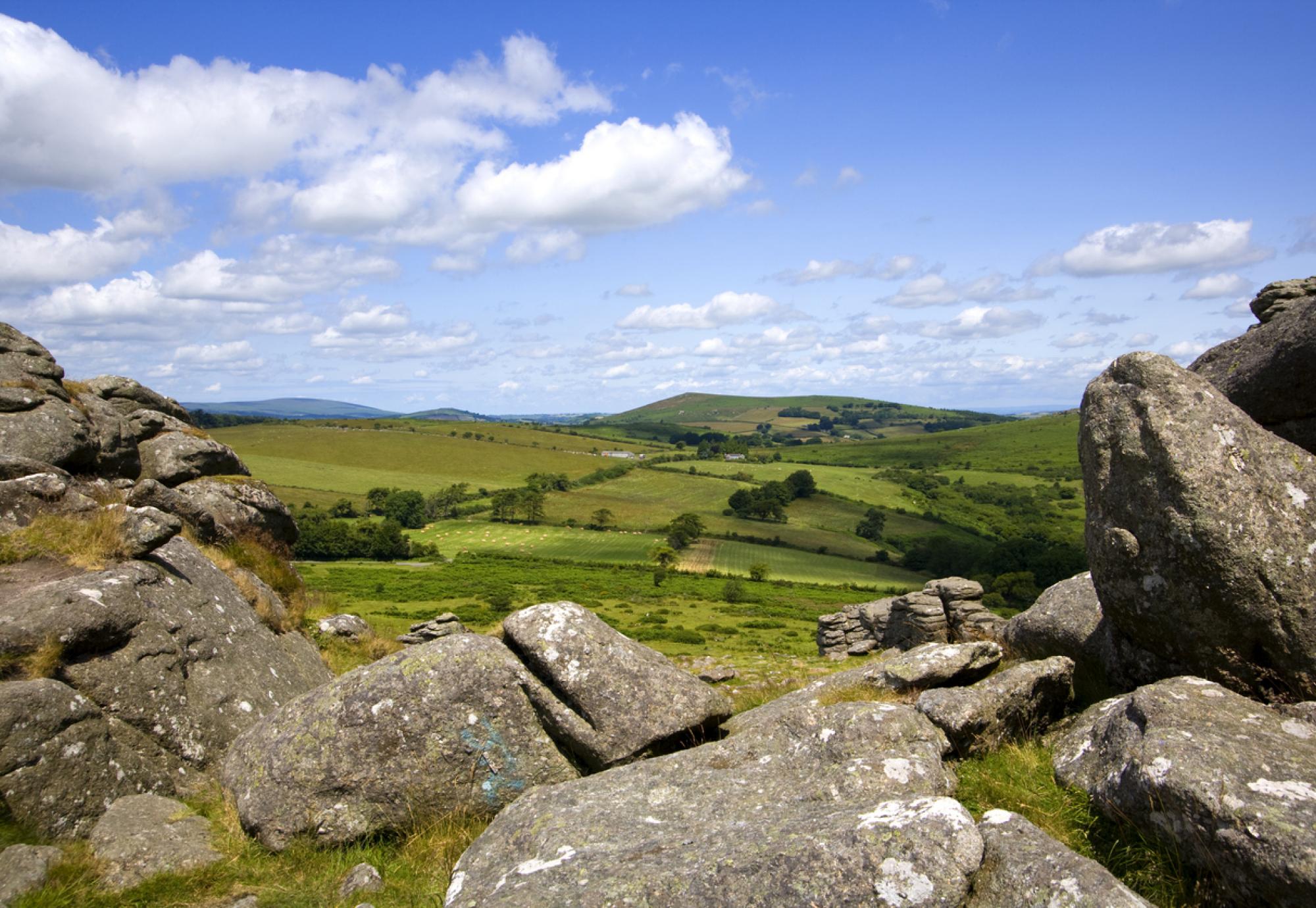 View of the Devon countryside