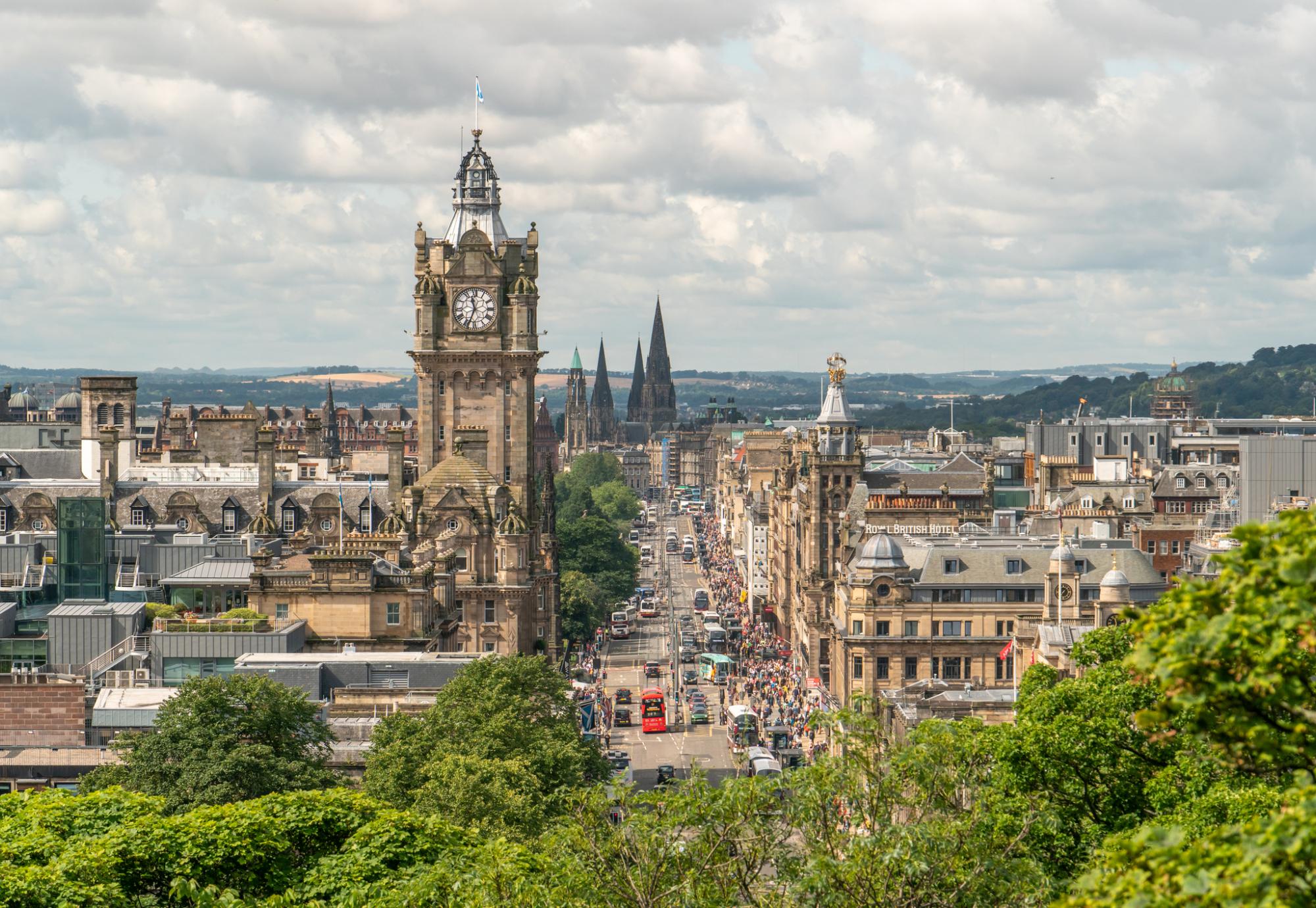 Edinburgh Scotland Skyline