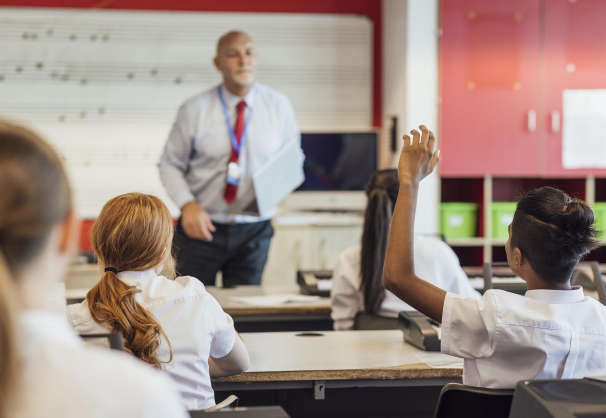 Students in a classroom