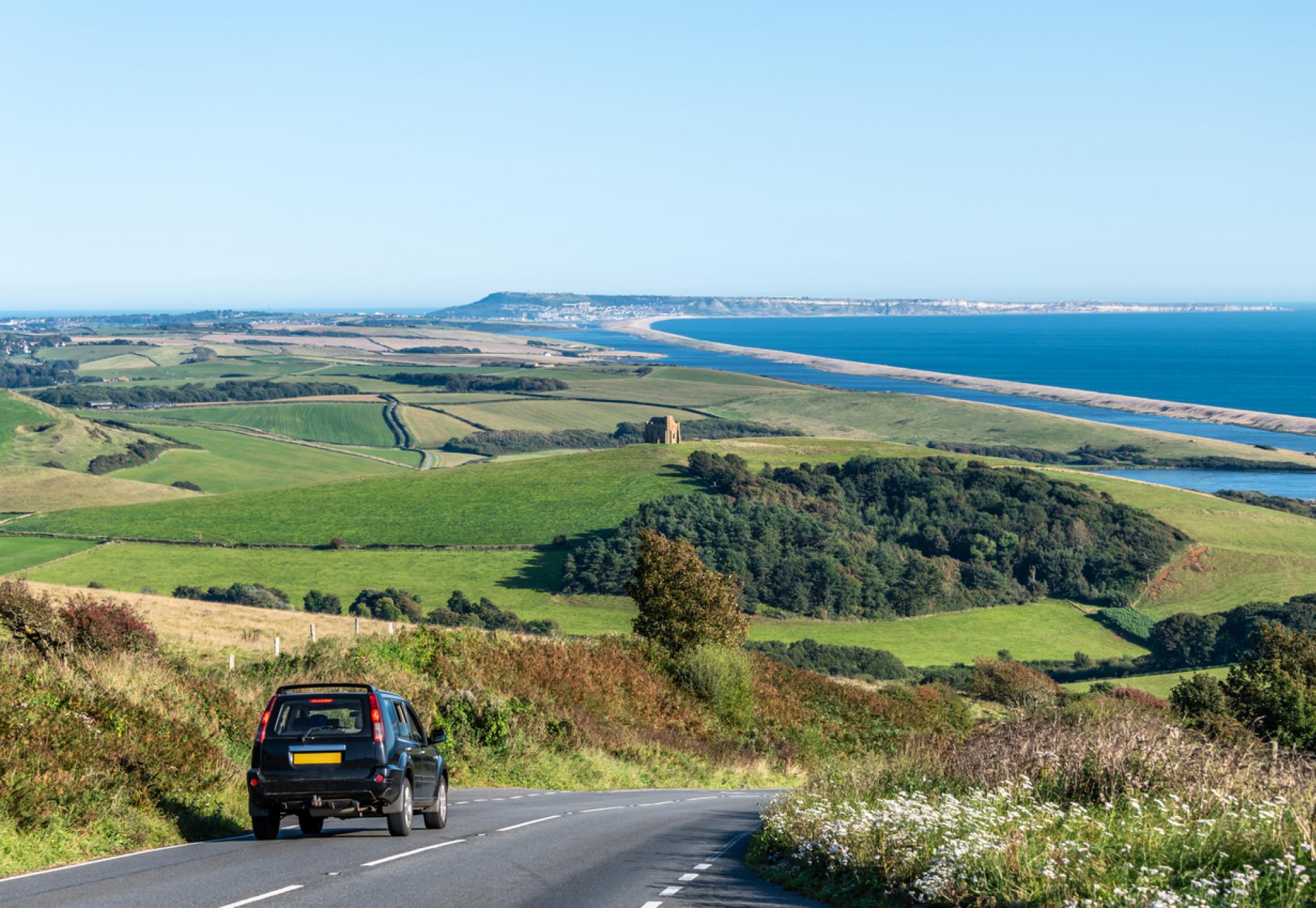 View of the Dorset coastline
