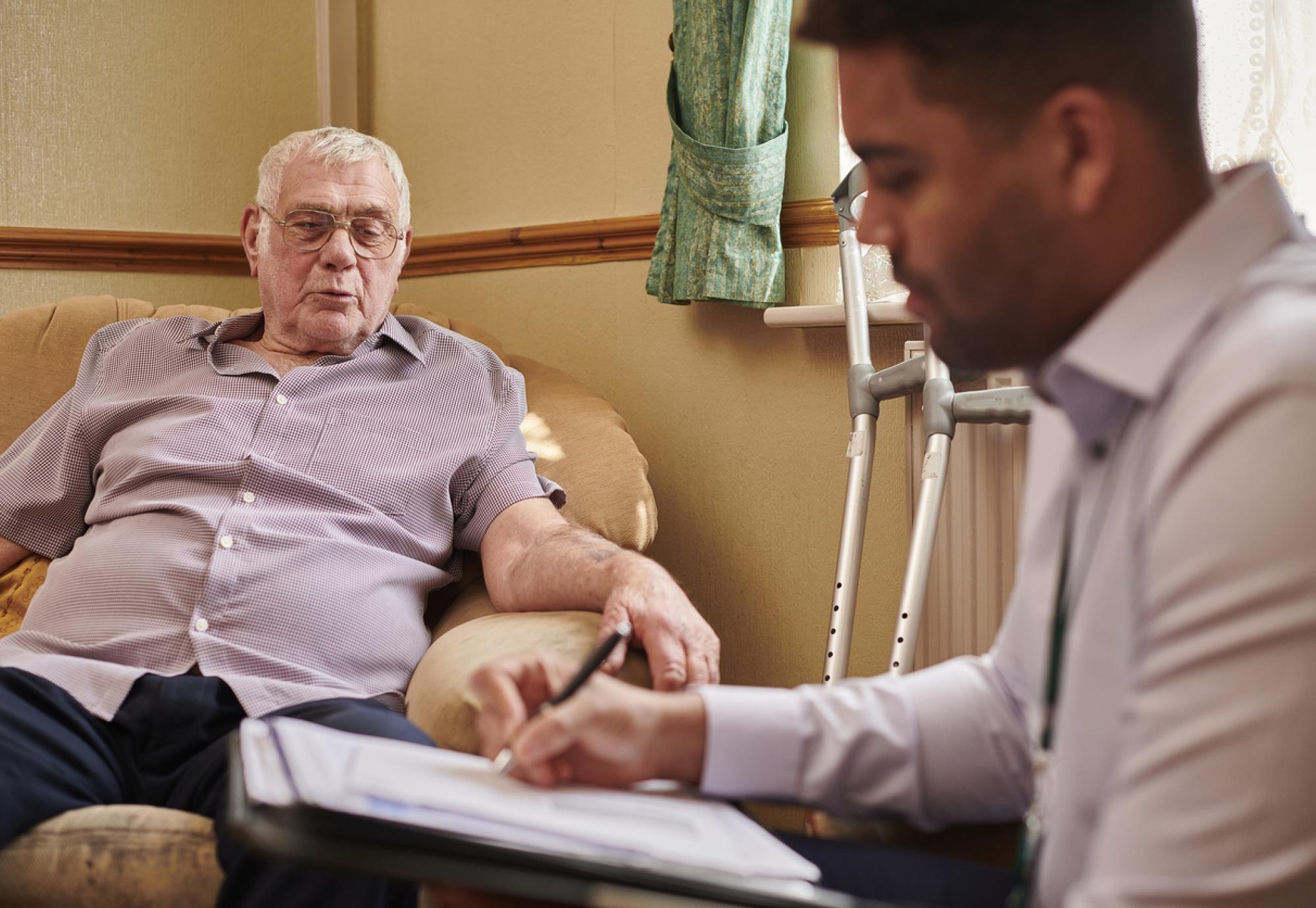 Man with social care needs