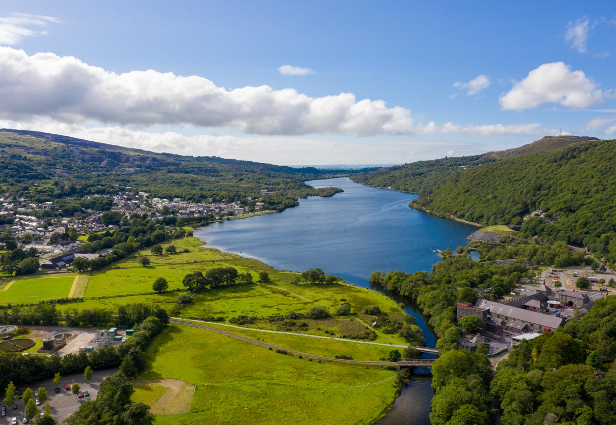 Scenic countryside in North Wales