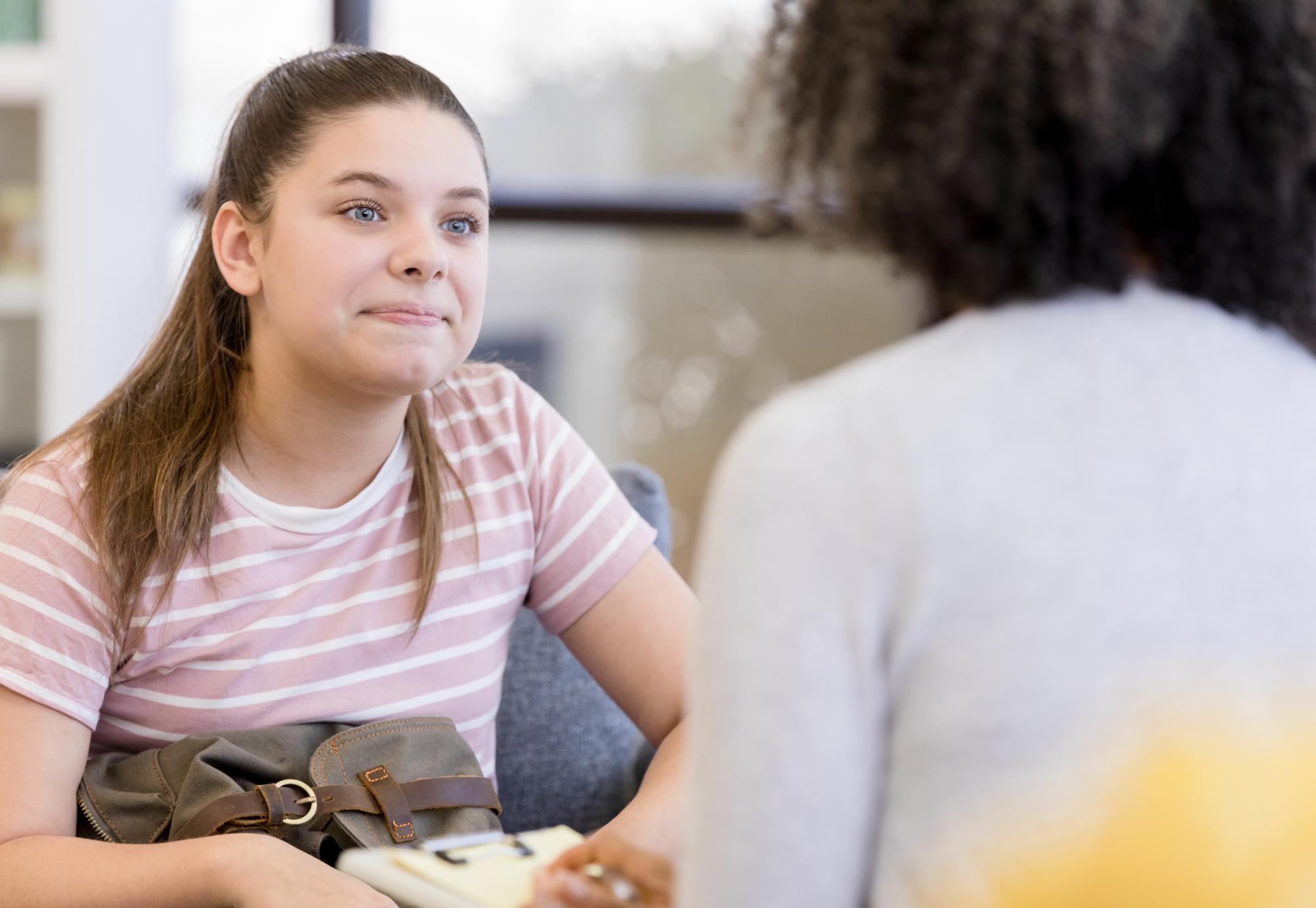 A young person in care