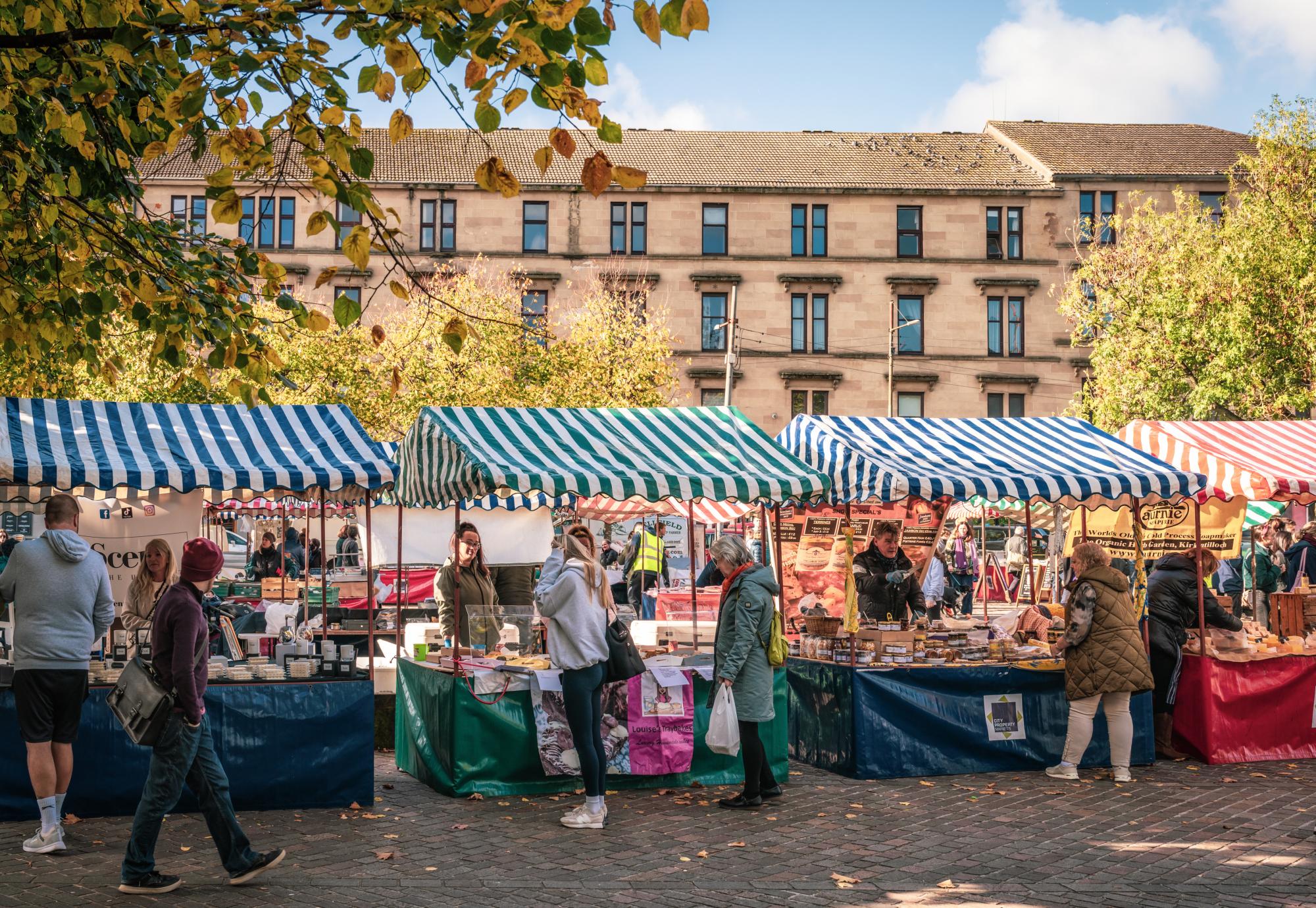 Food market in Glasgow