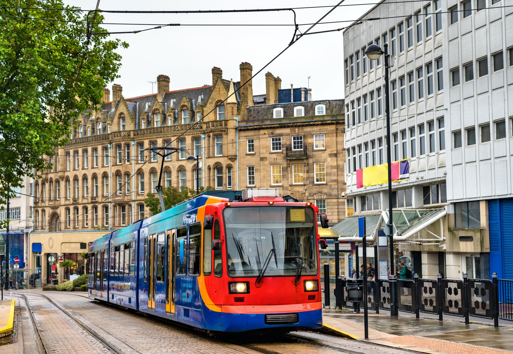 Tram in sheffield