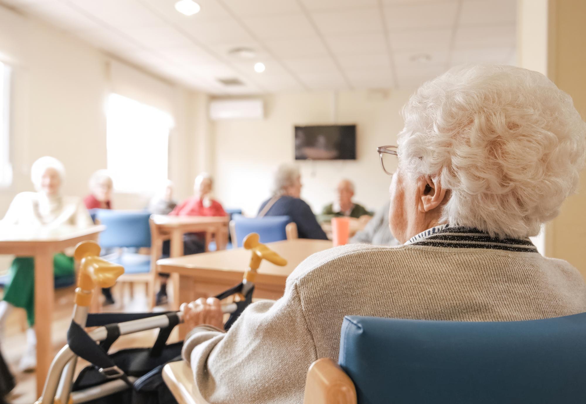 Old people in a room