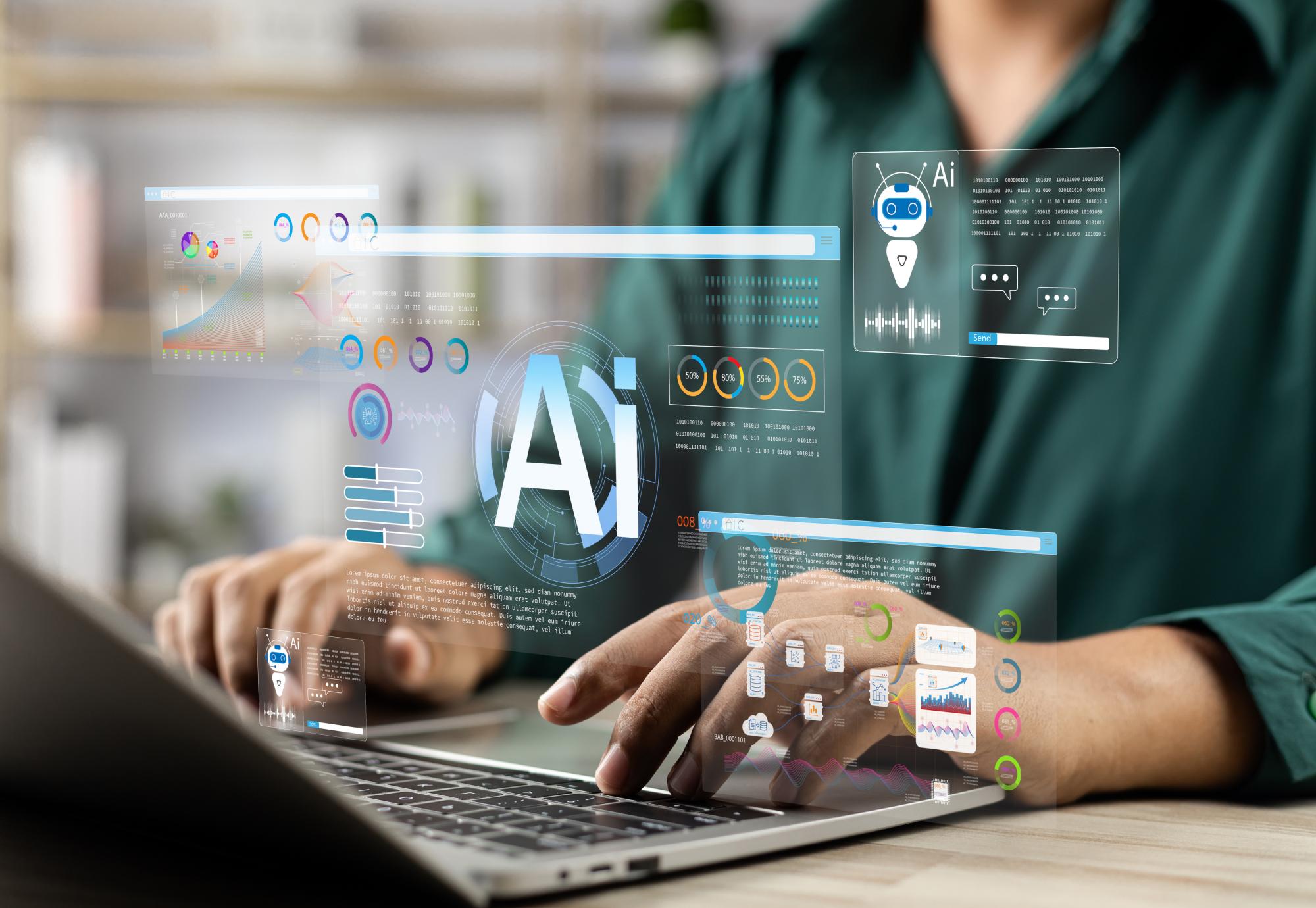 Person using AI