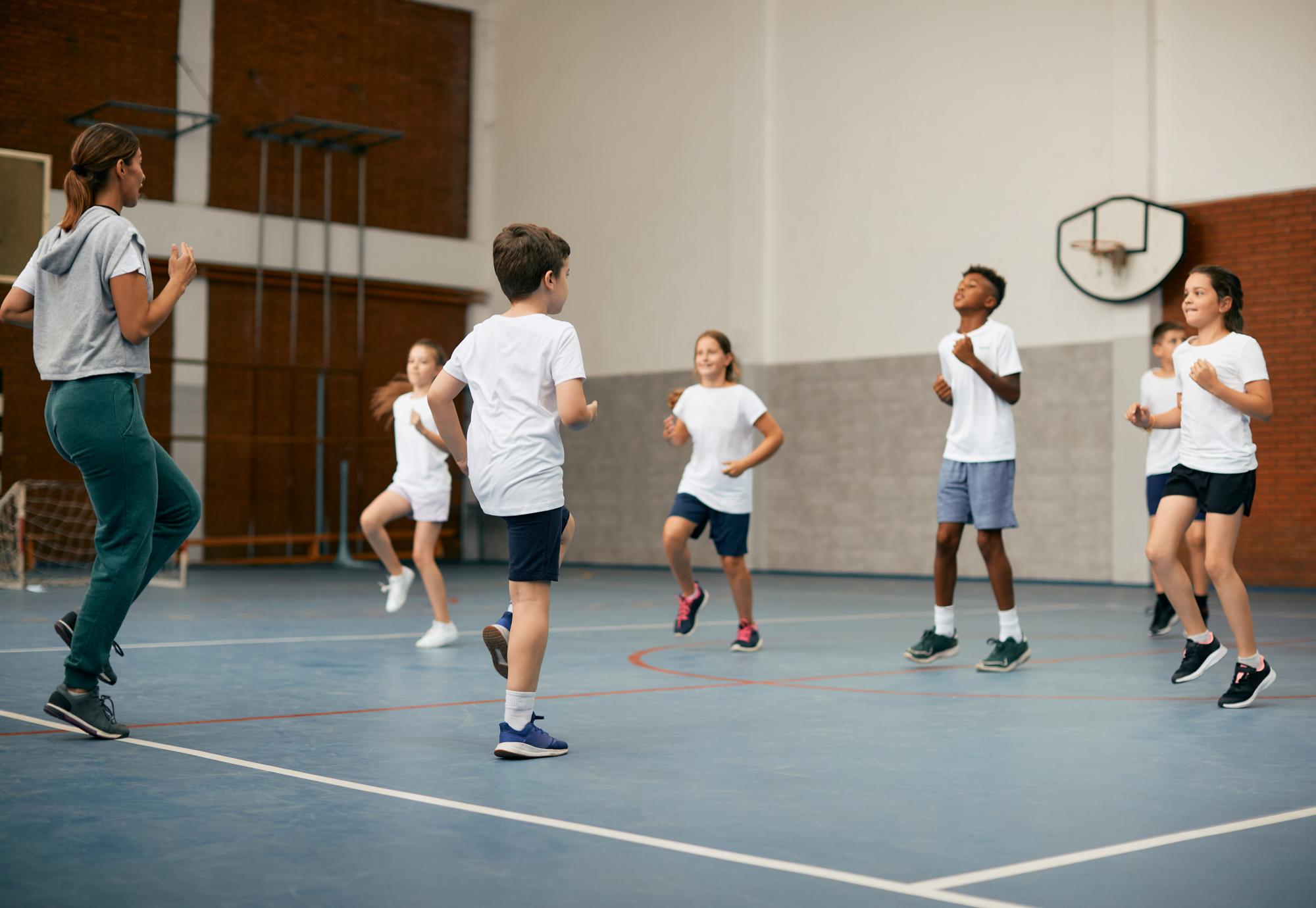 Children doing physical activity