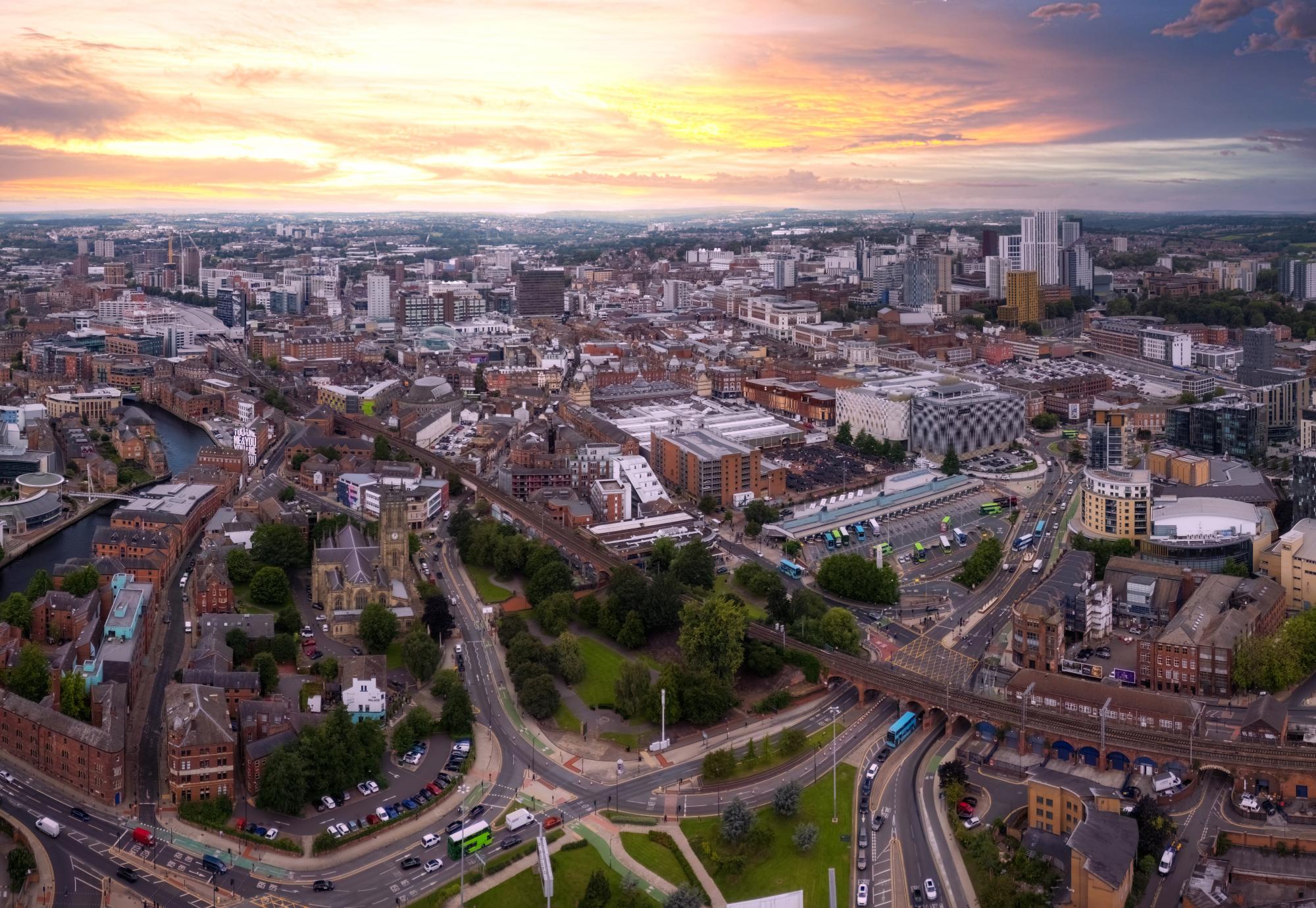 A view over Leeds City Centre