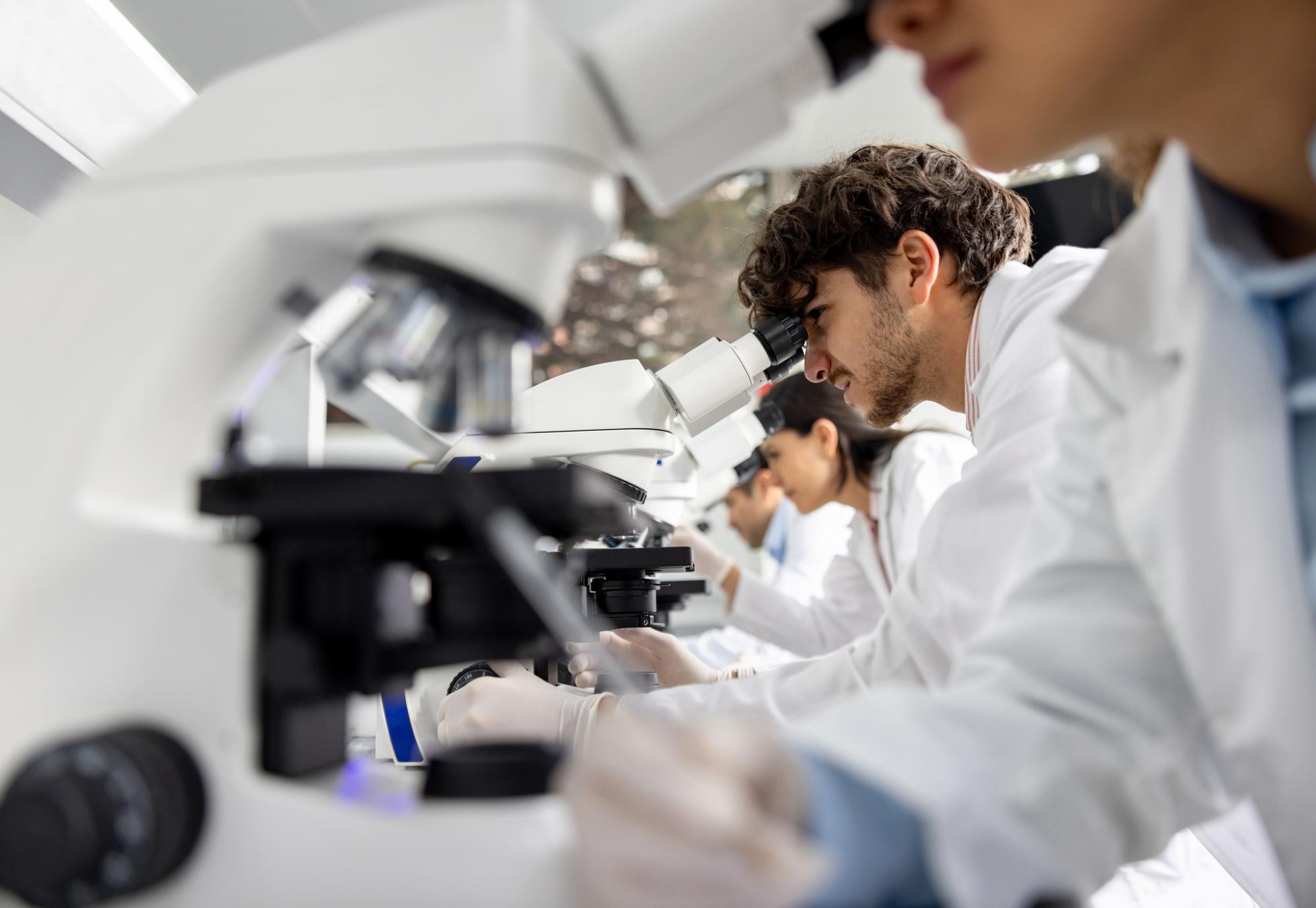 Scientist conducting research