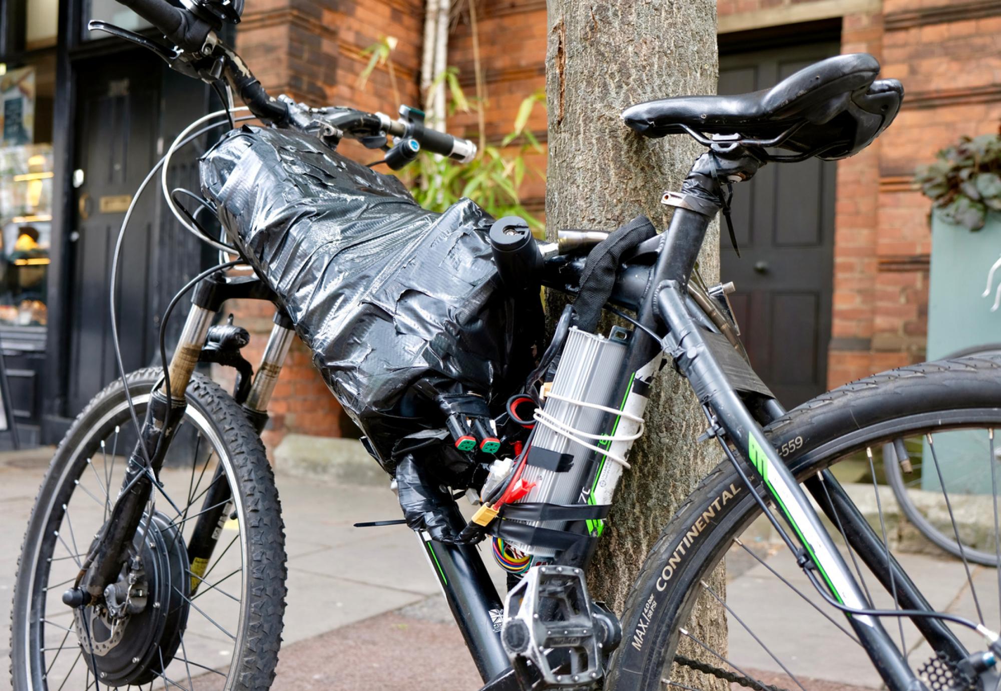 A homemade electric bicycle