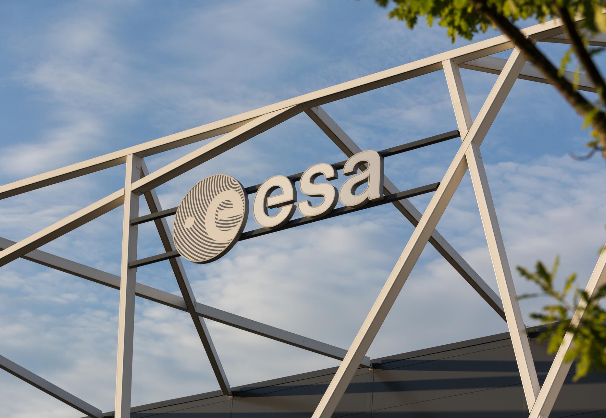 European Space Agency sign