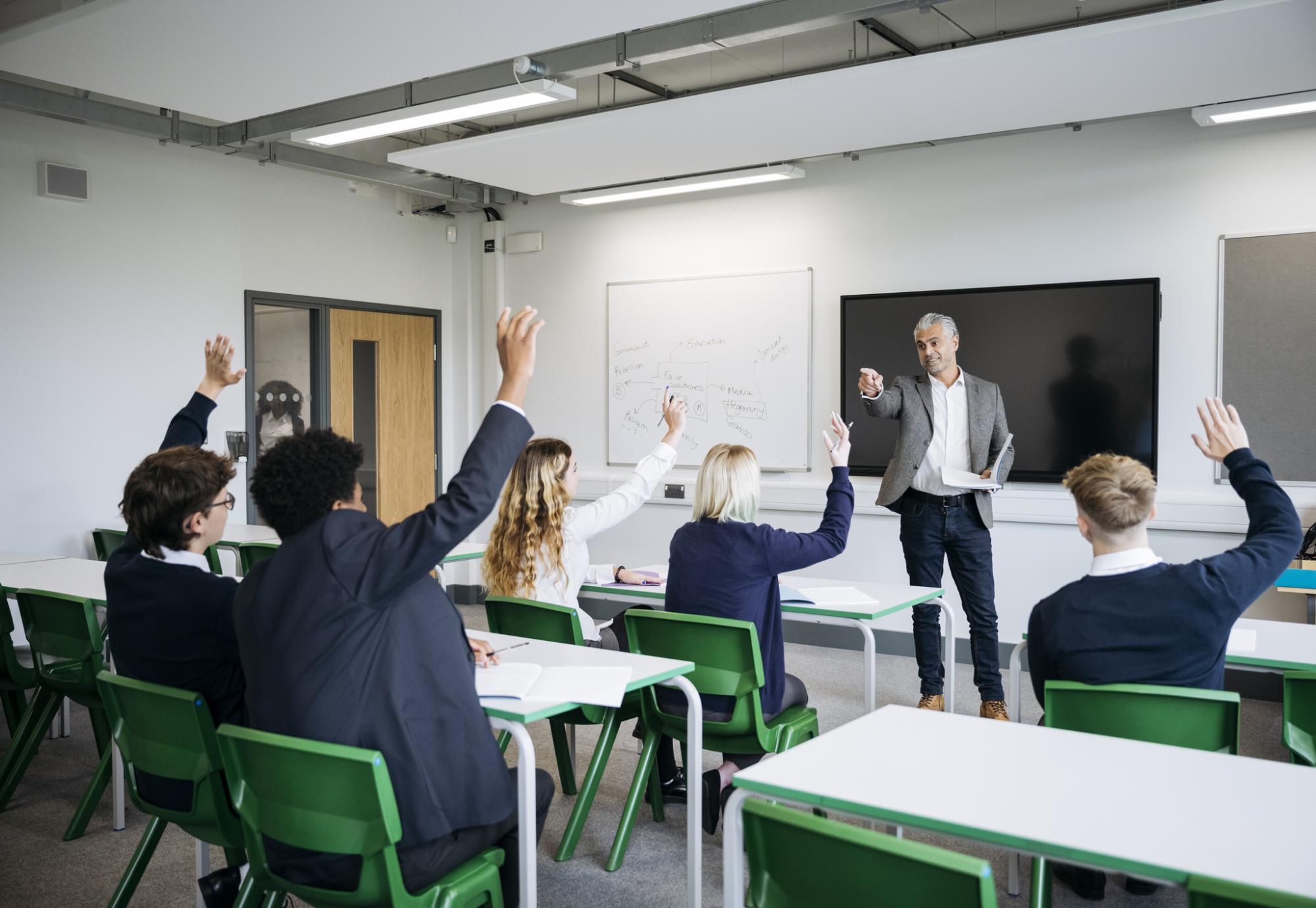Secondary school classroom