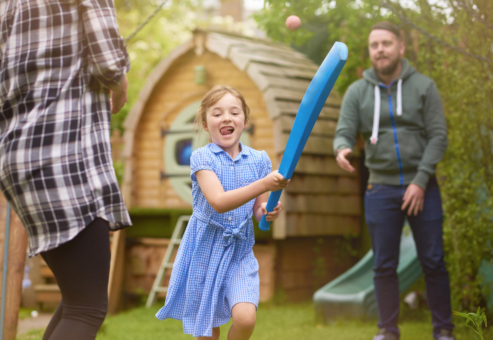 Foster parents with child