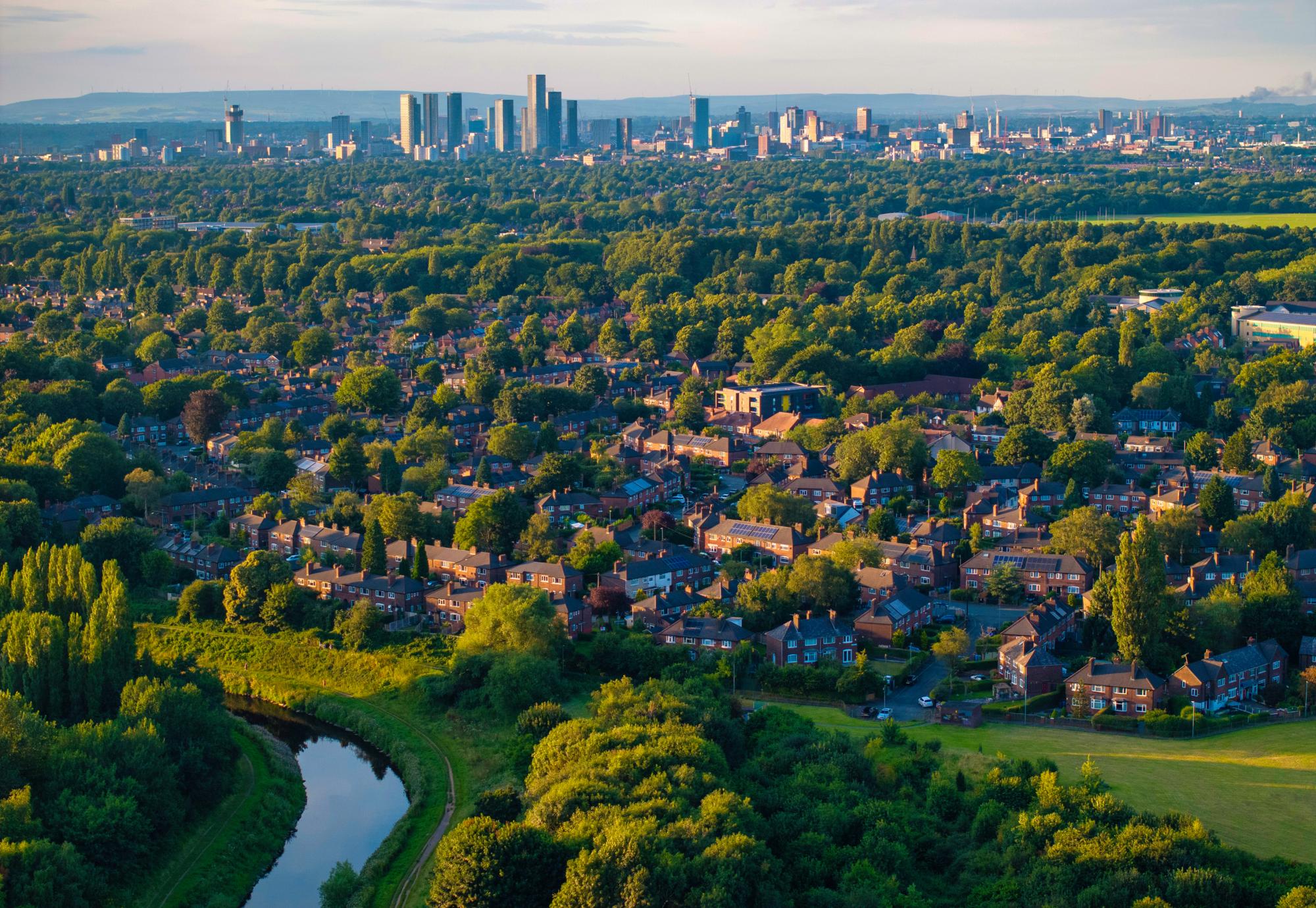 Manchester suburban area