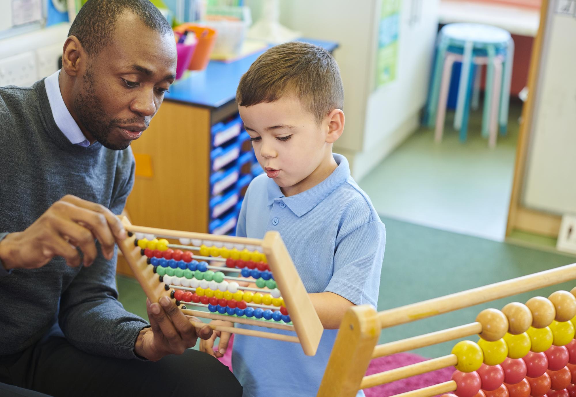 Teacher in primary school