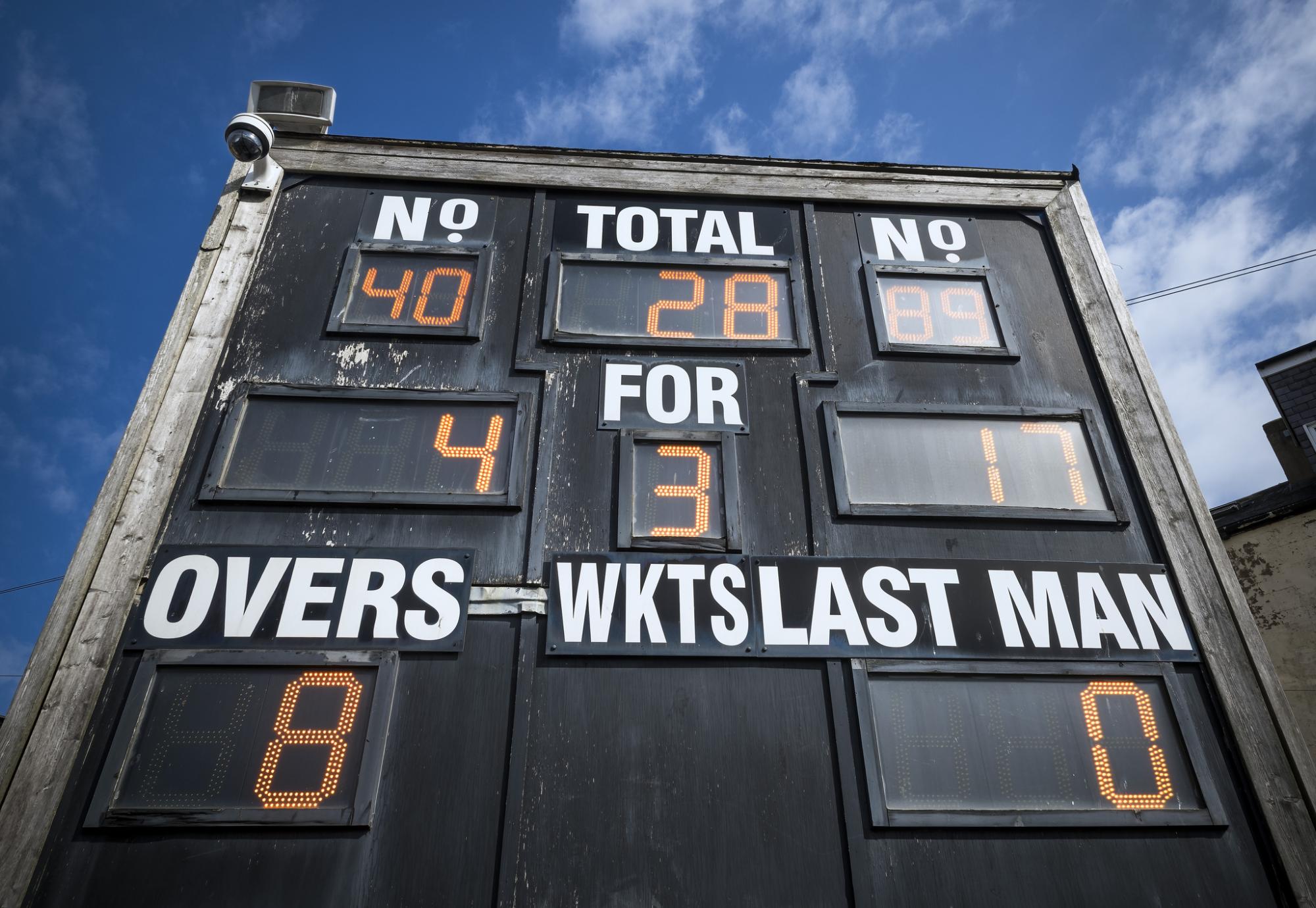 Cricket scoreboard