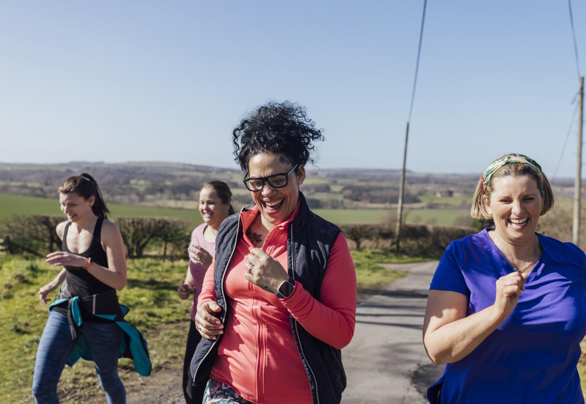 Group of women working out