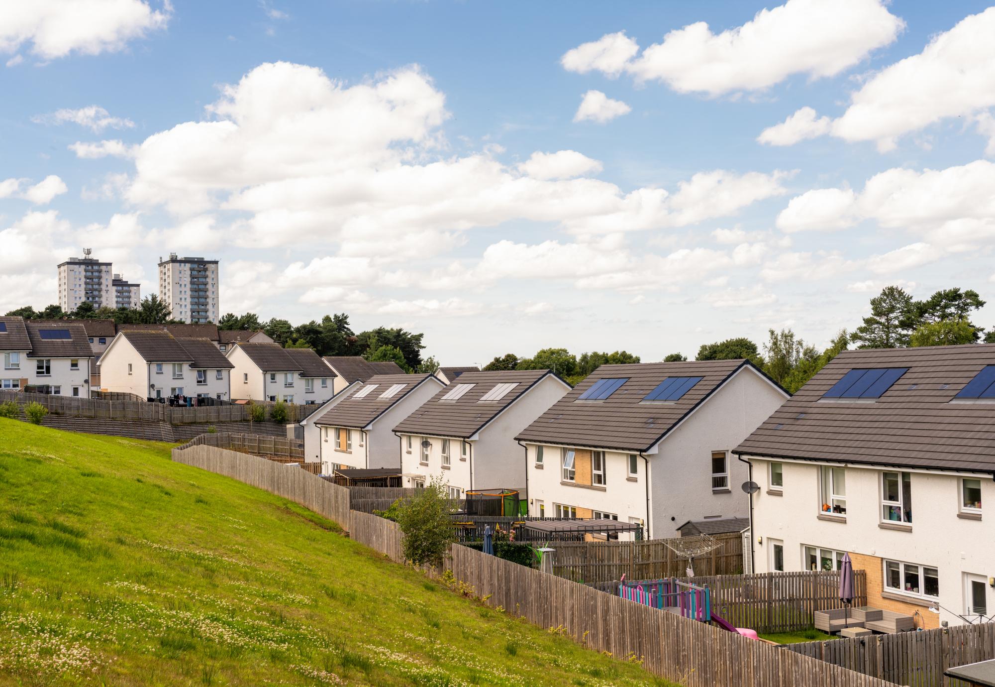Group of council houses