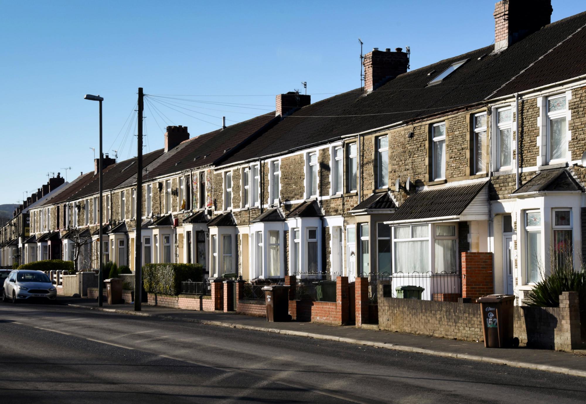 Houses in Welsh town