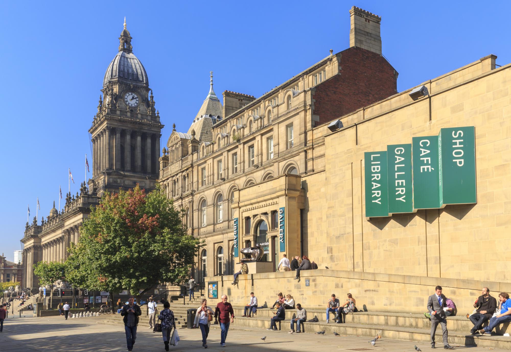 Leeds town hall and gallery