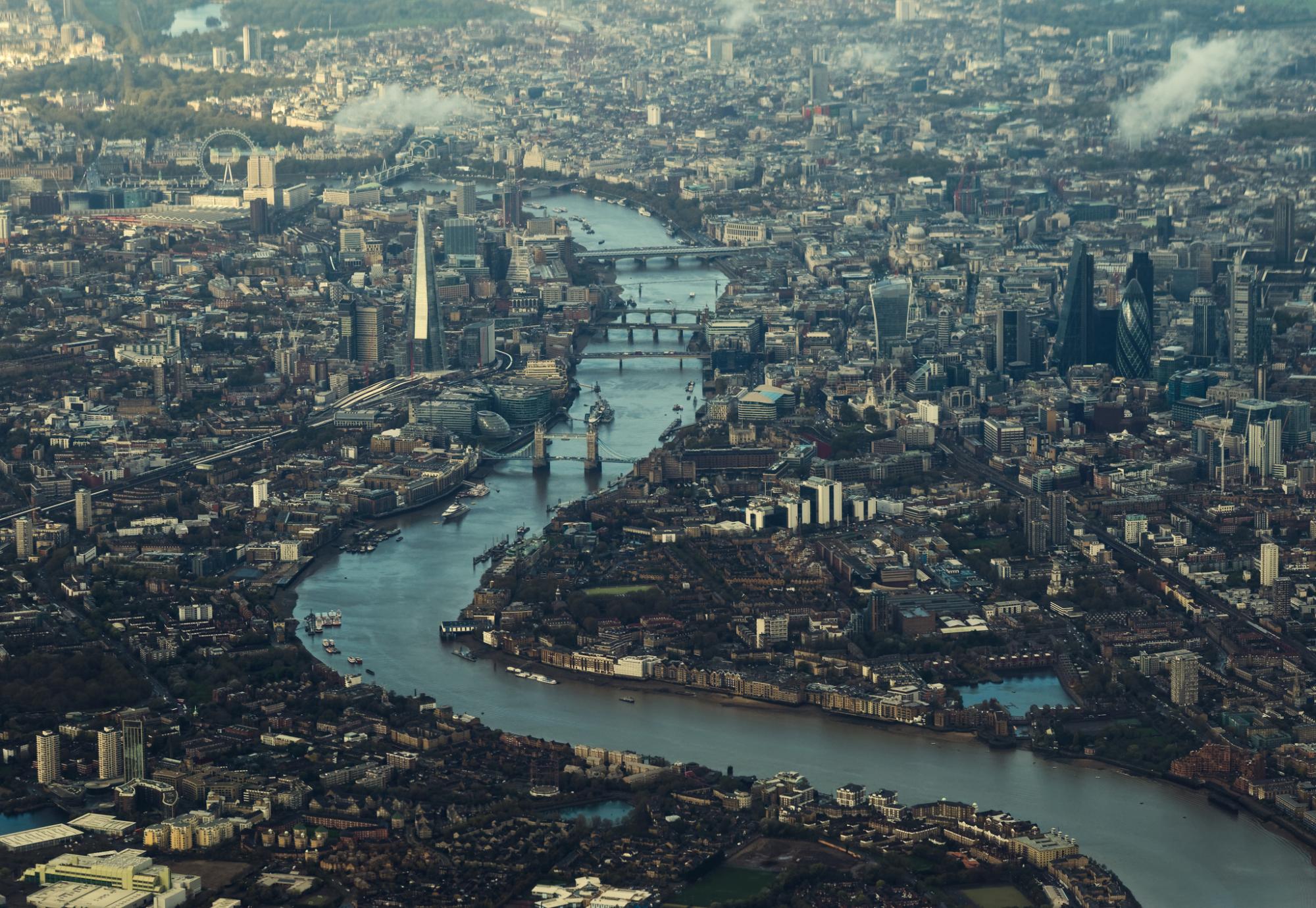 London from above
