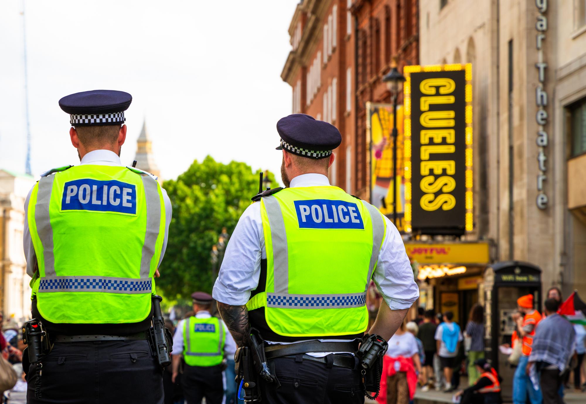 Police officers in London