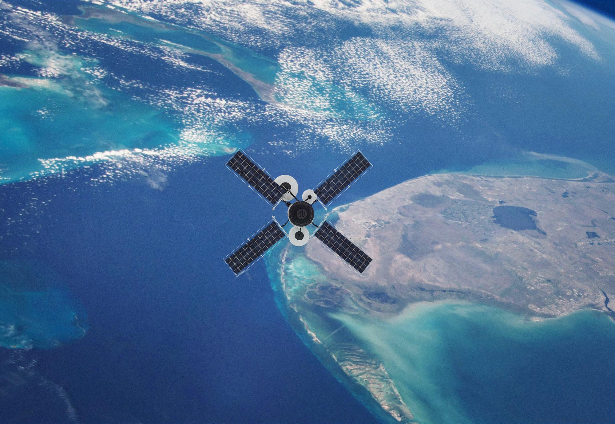 Satellite in space