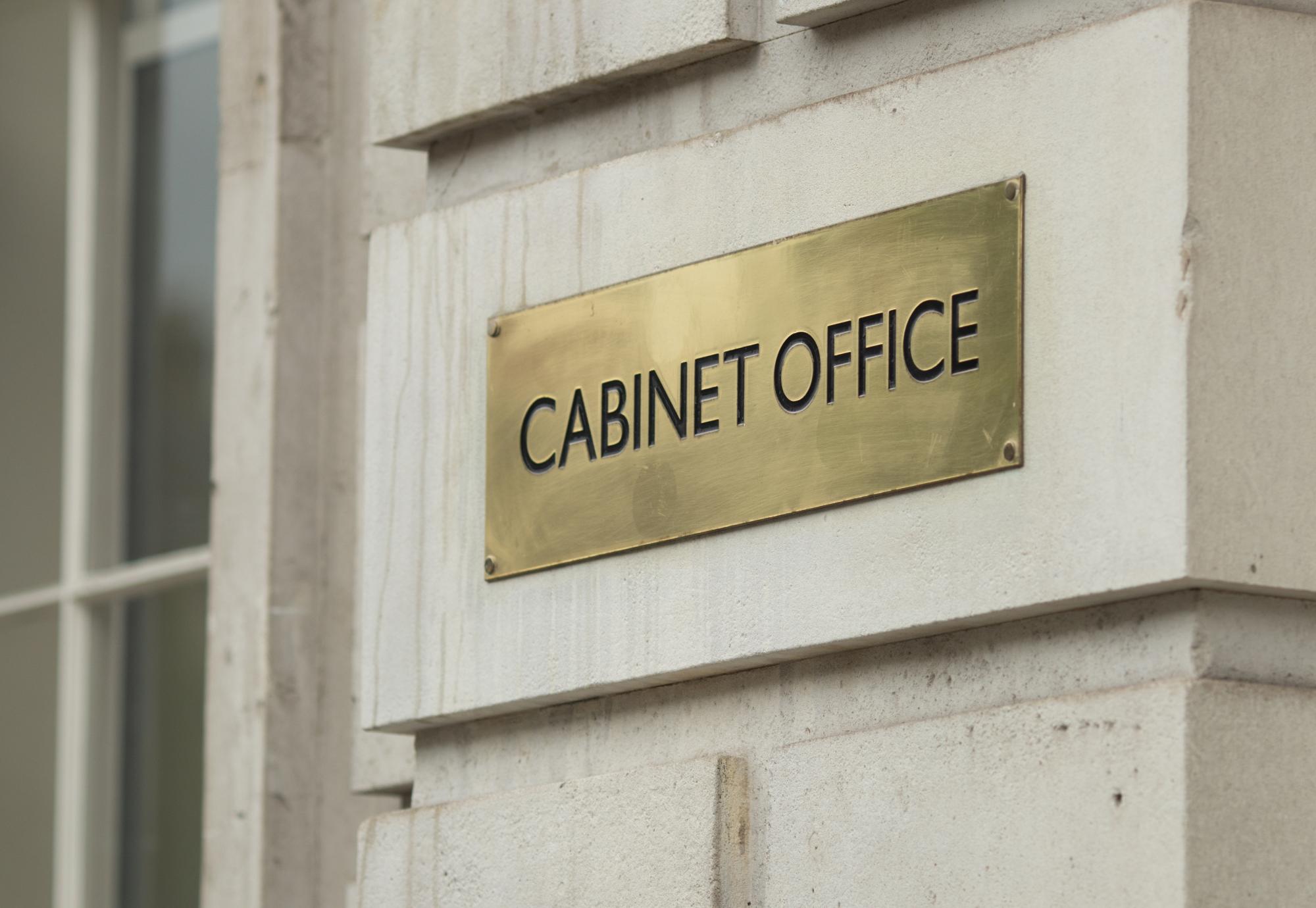 Cabinet Office sign