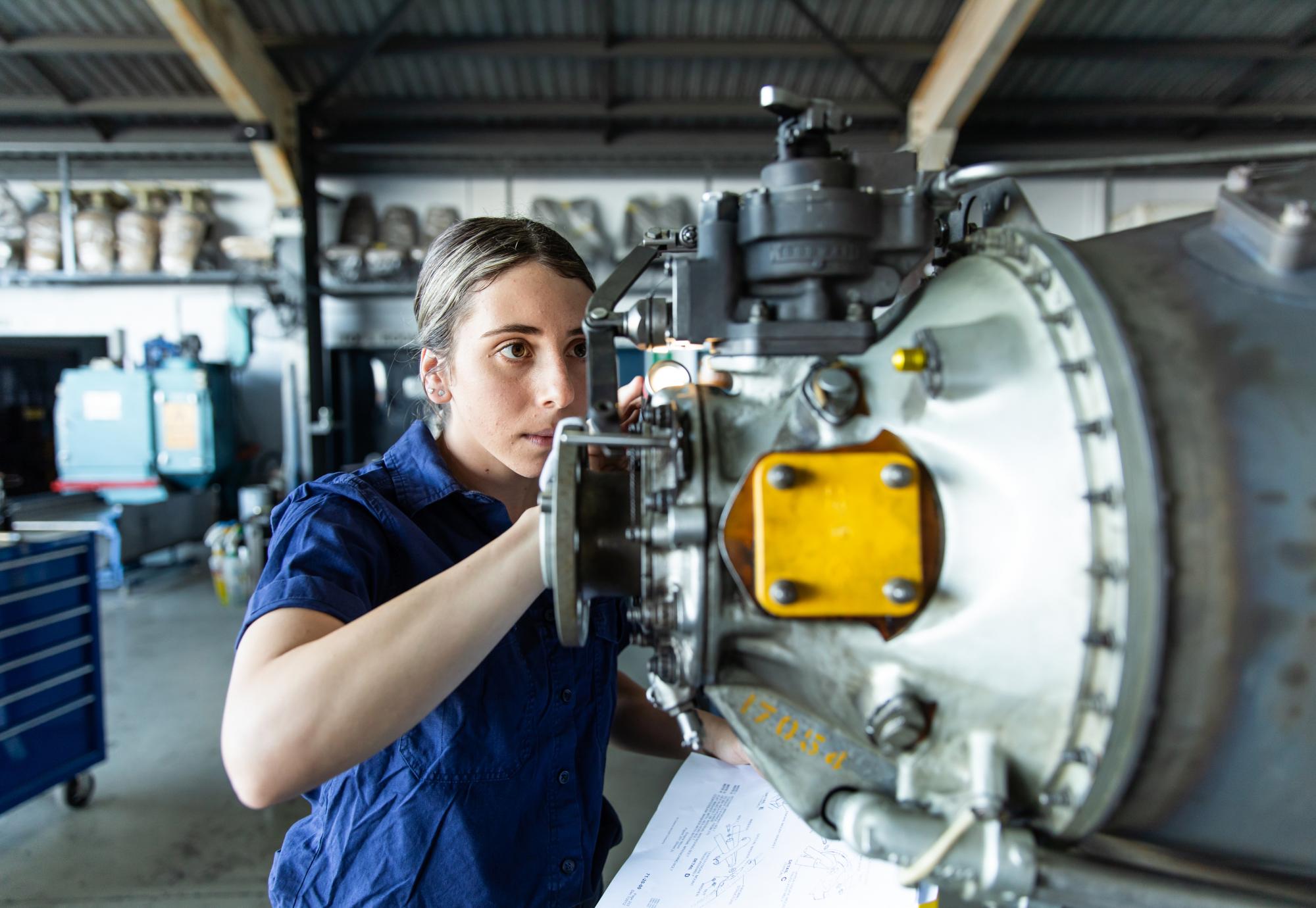Girl on an apprenticeship