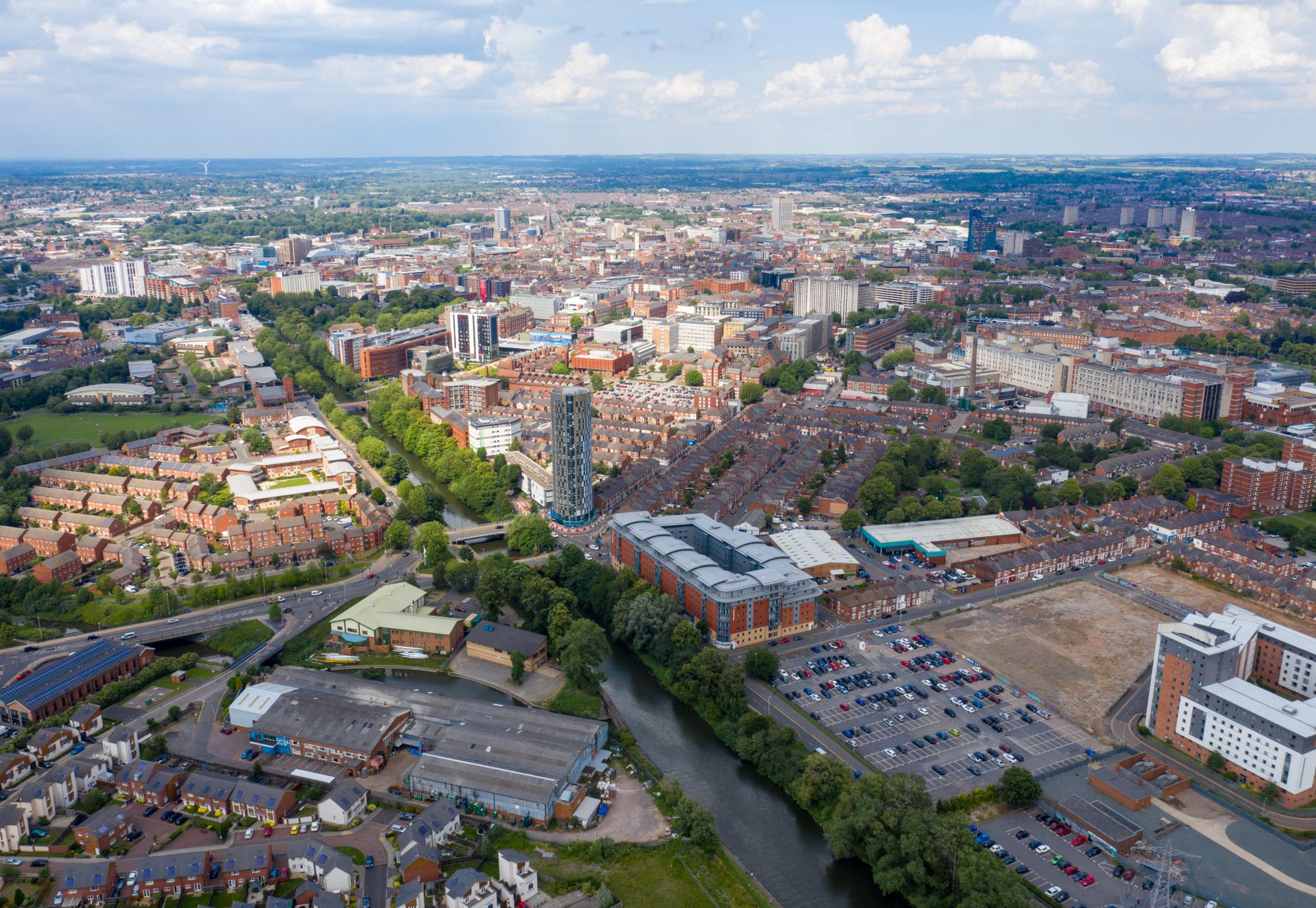 Leicester from above