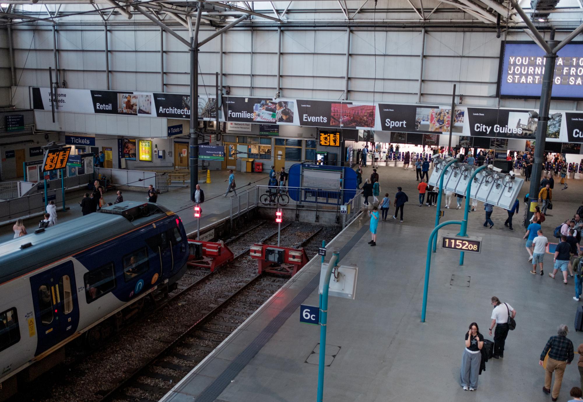 Northern train at Leeds station