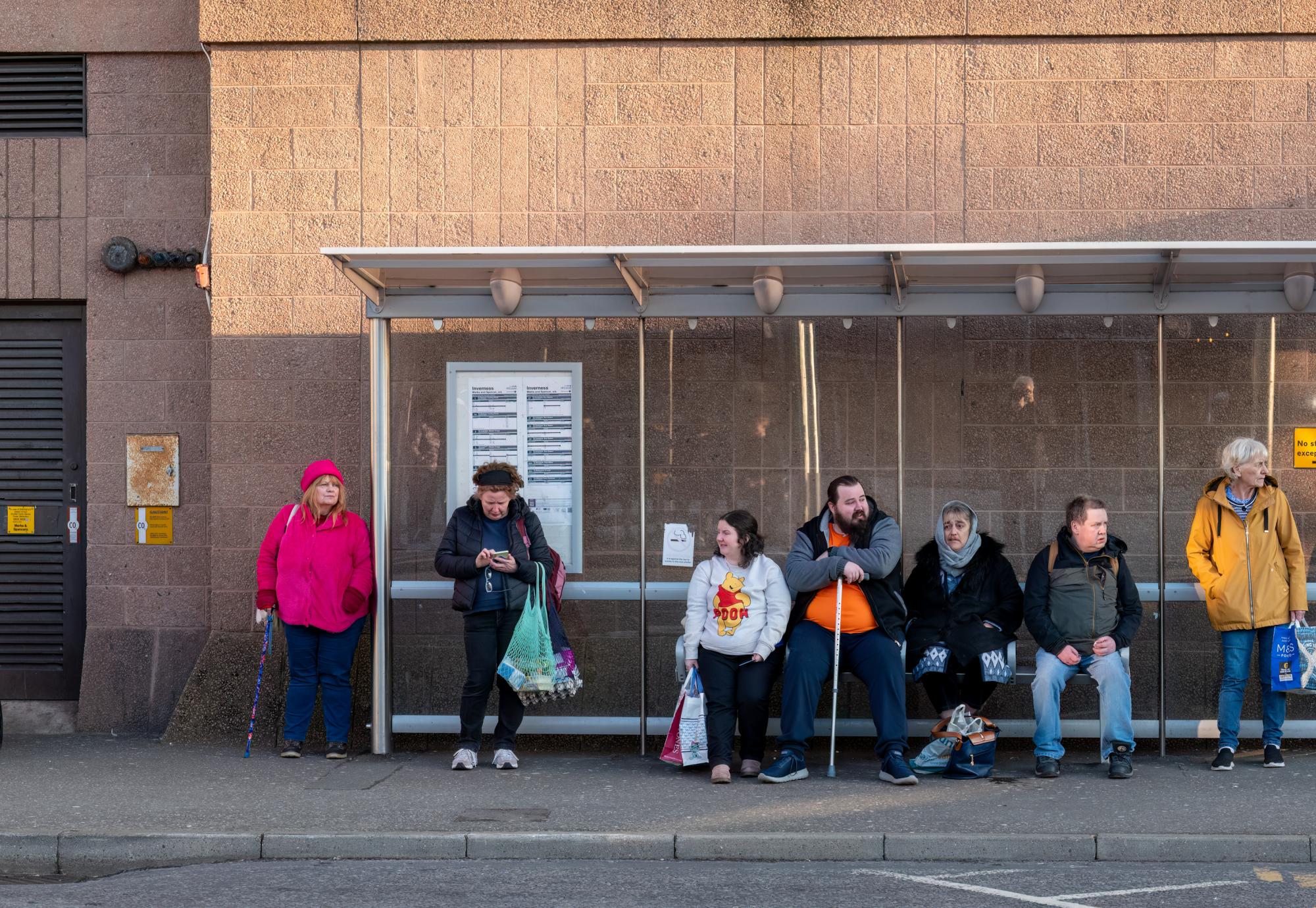 People waiting for bus