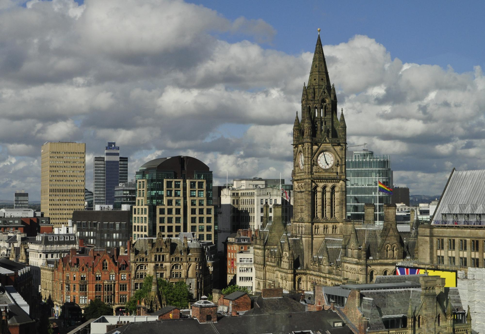 Manchester town hall skyline