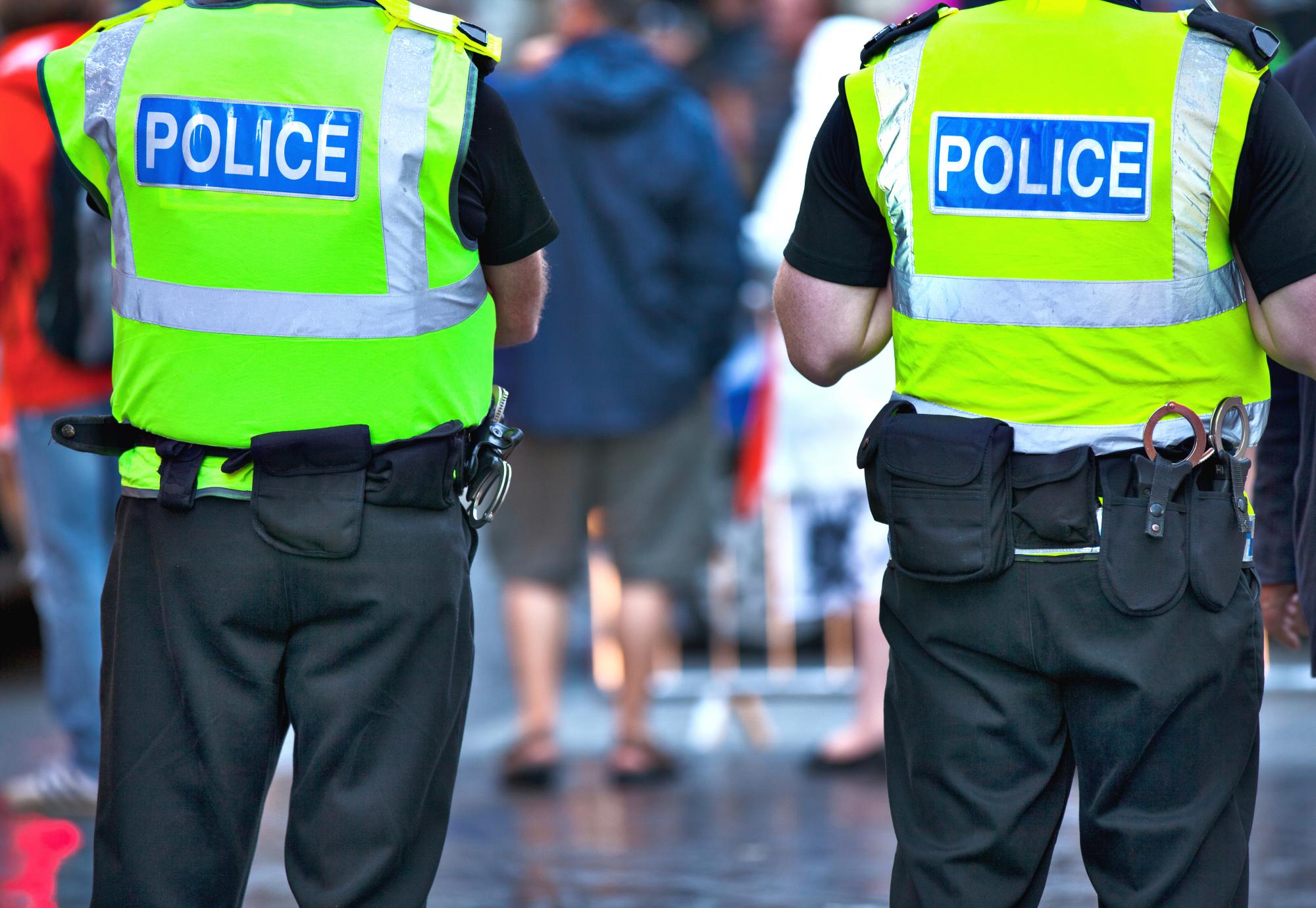 Police officers on patrol