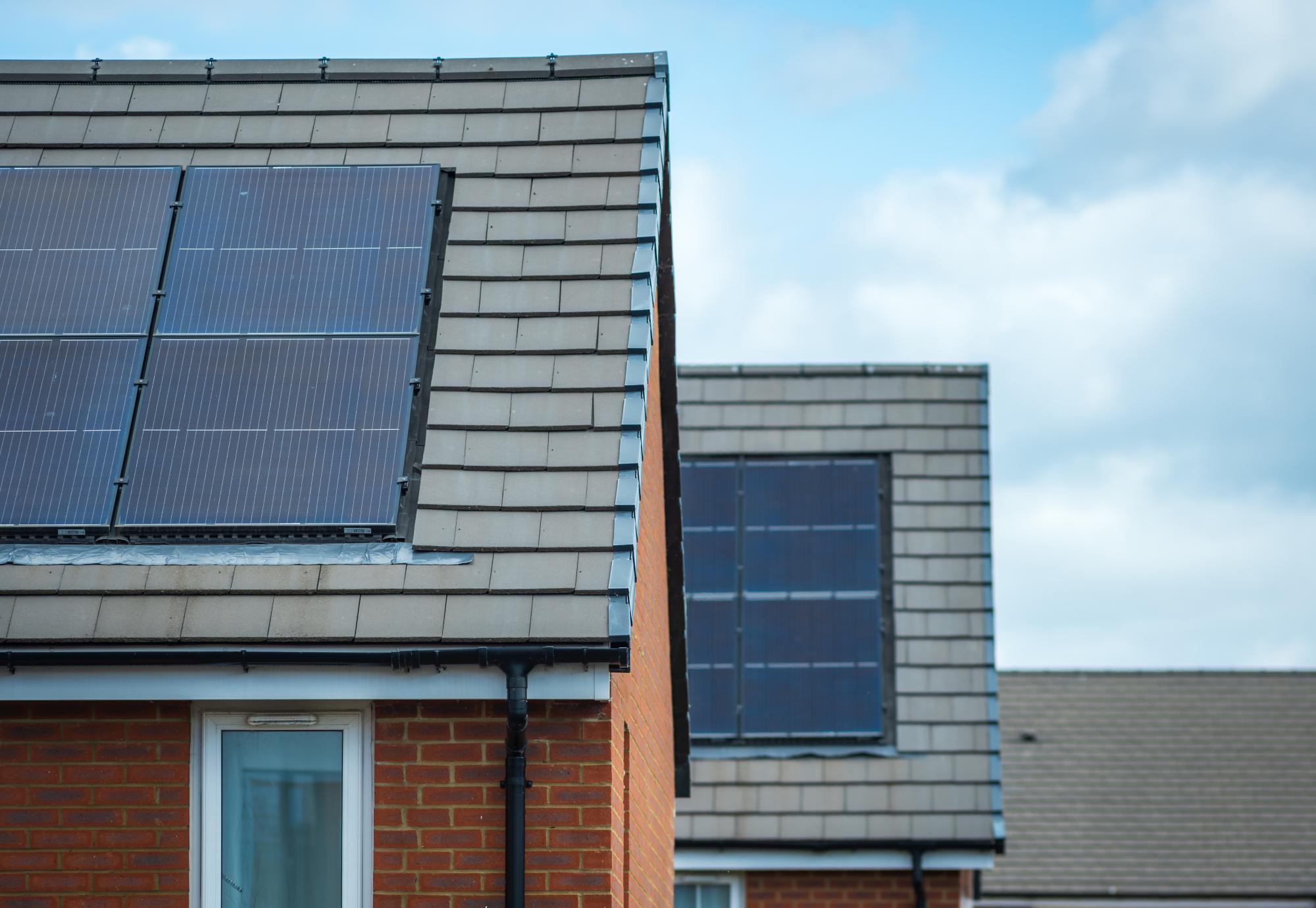 Solar panels on council homes