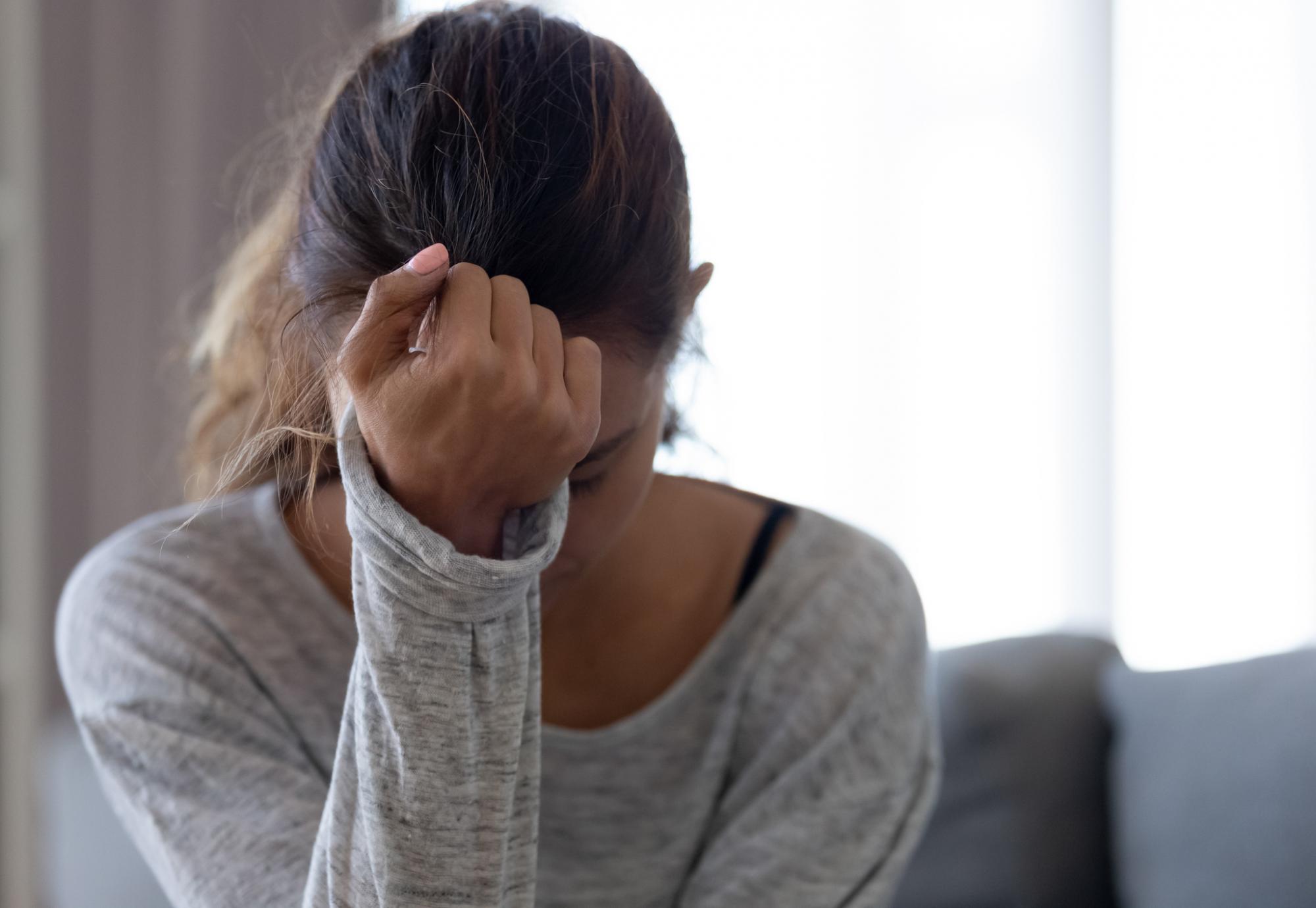 Woman crying