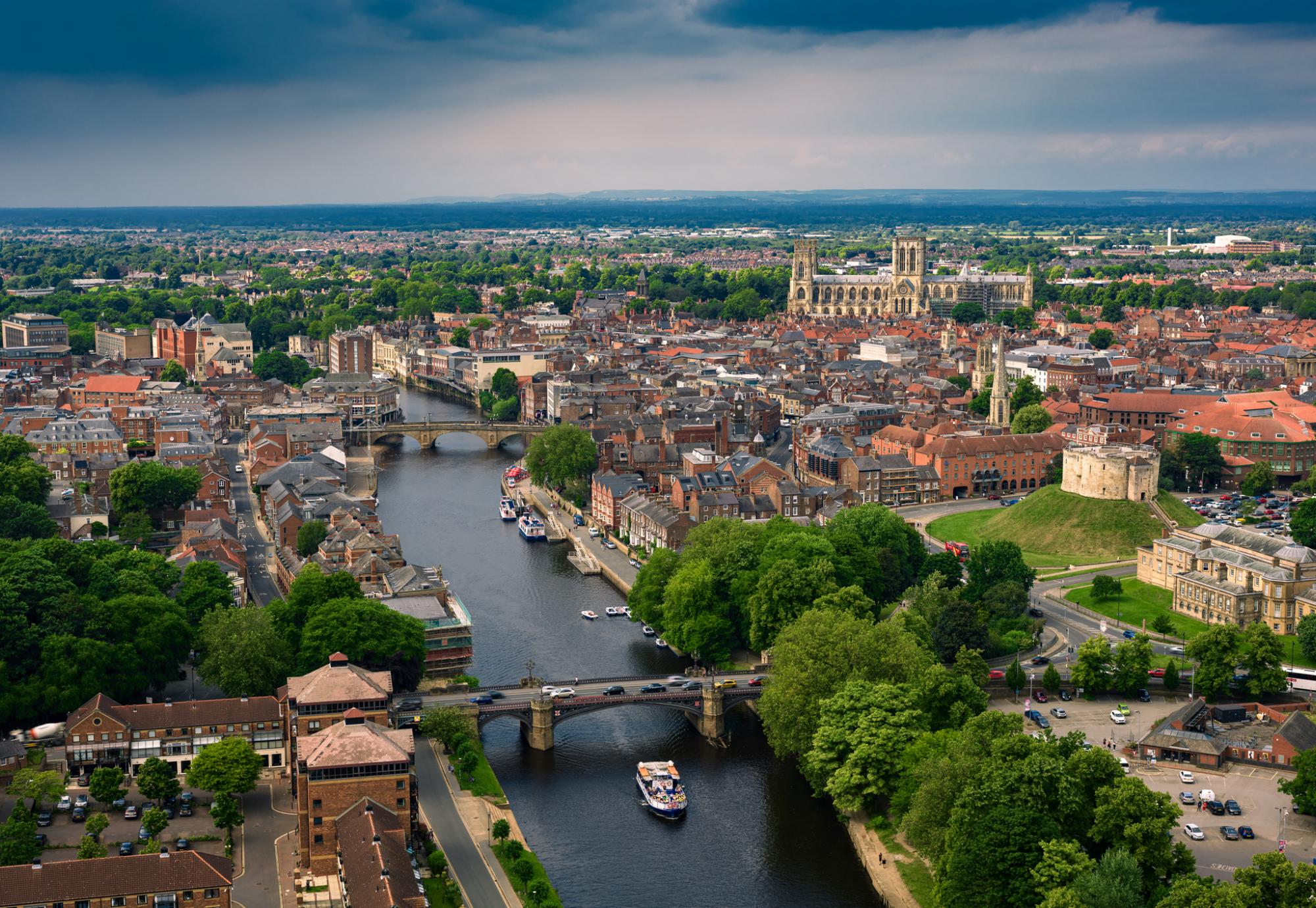 York aerial view