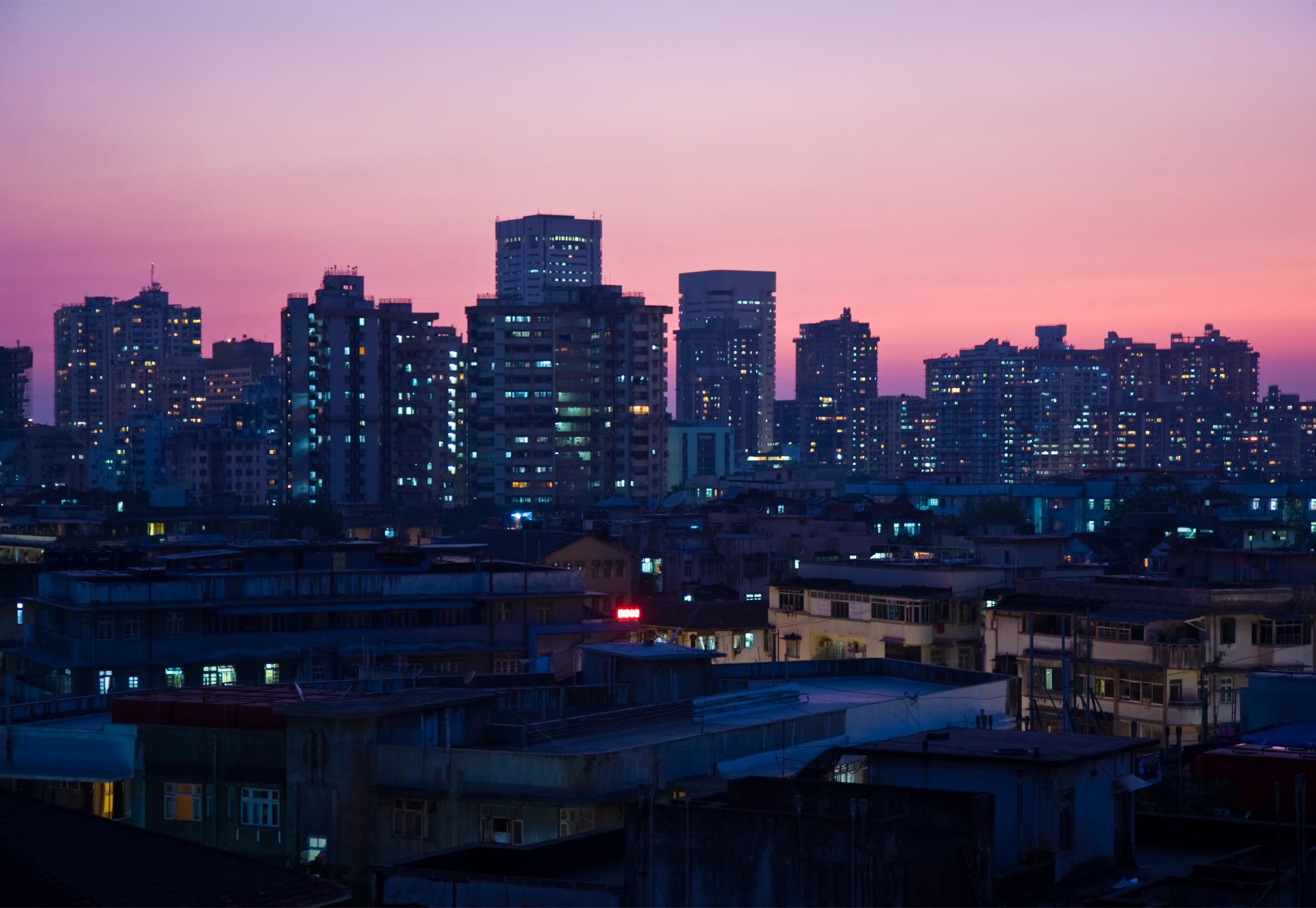 Mumbai skyline at night