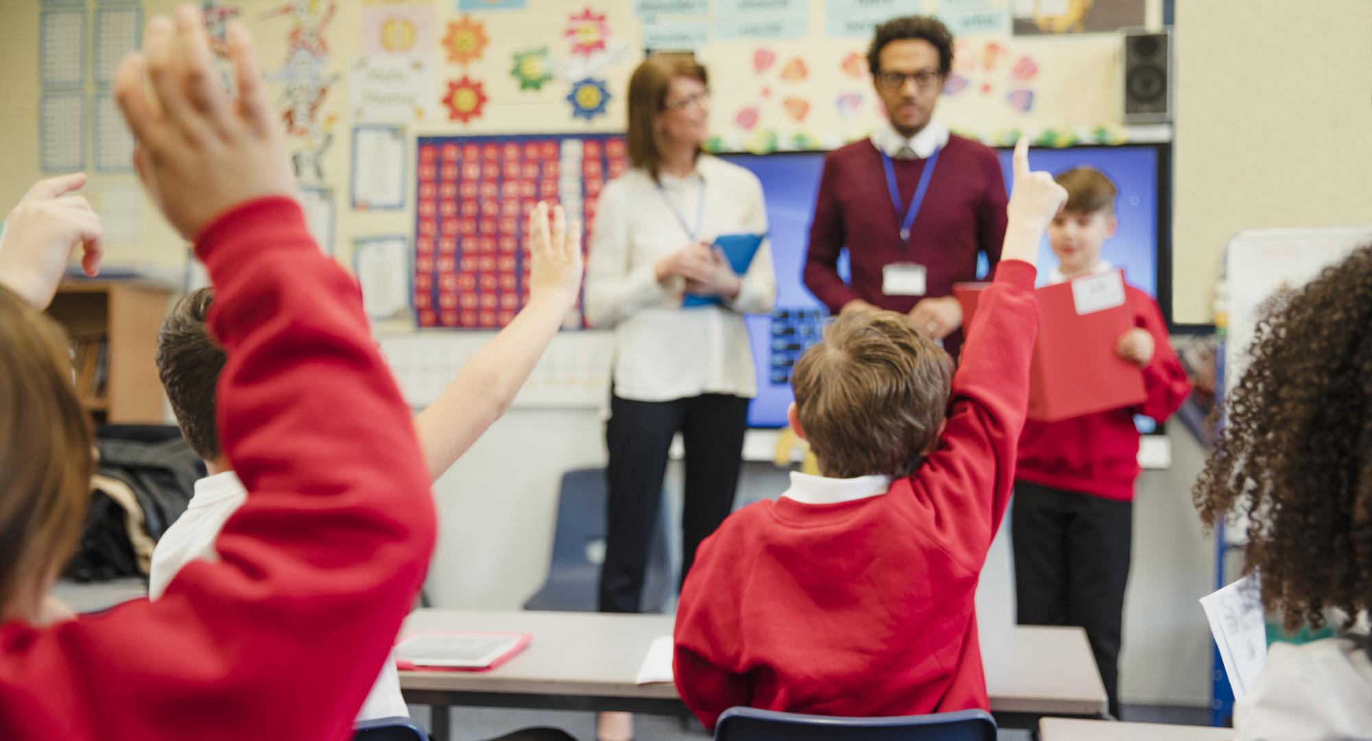 Pupils in a classroom