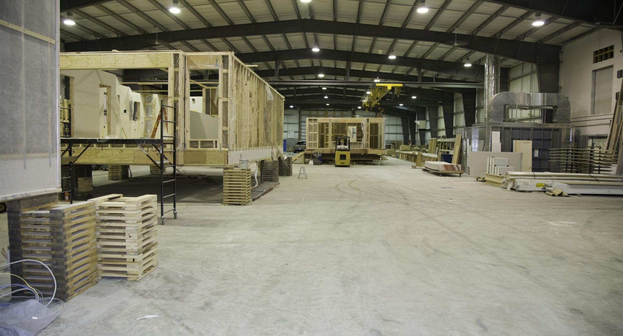 Modular home warehouse 