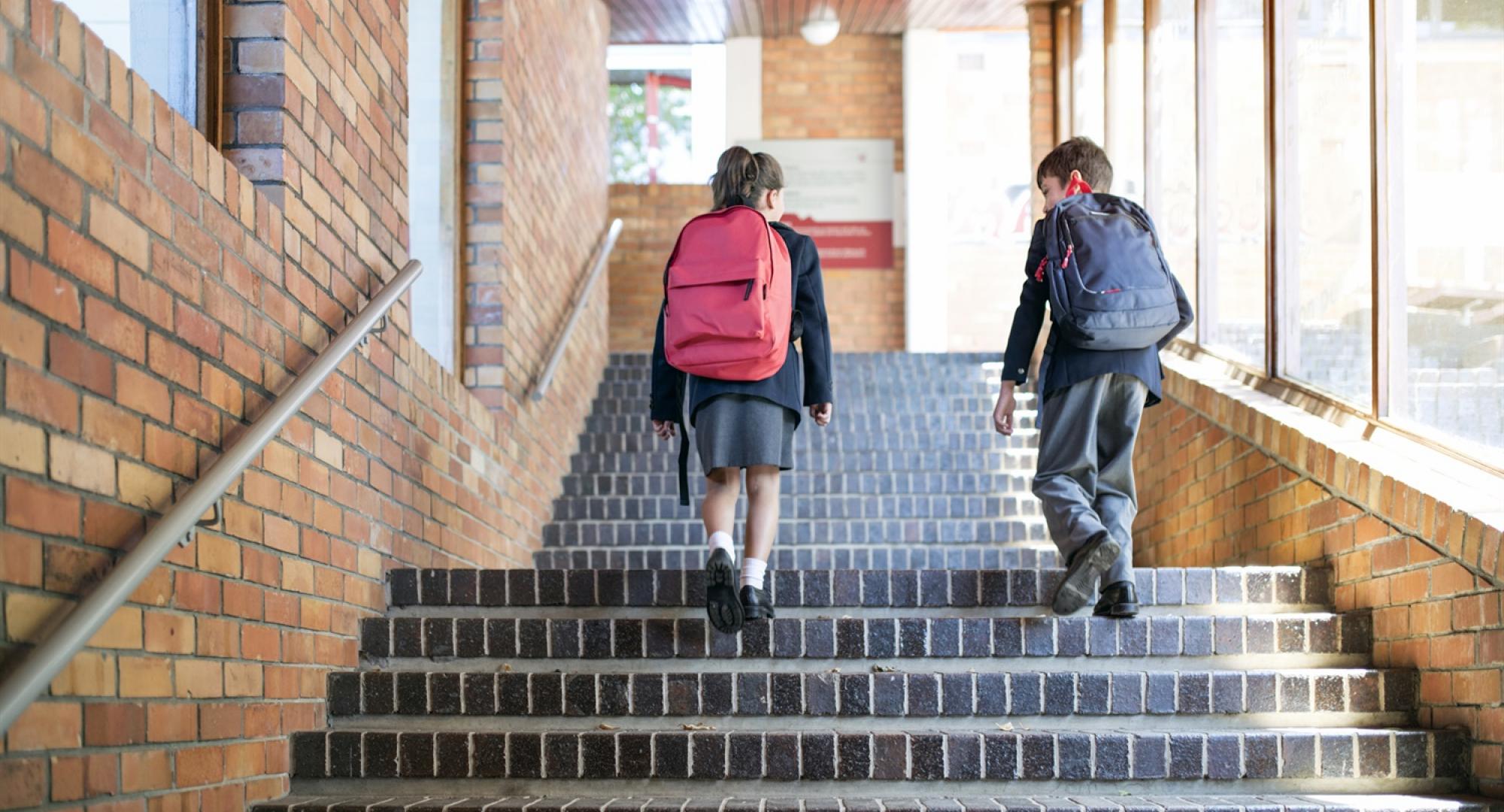 Pupils returning to school