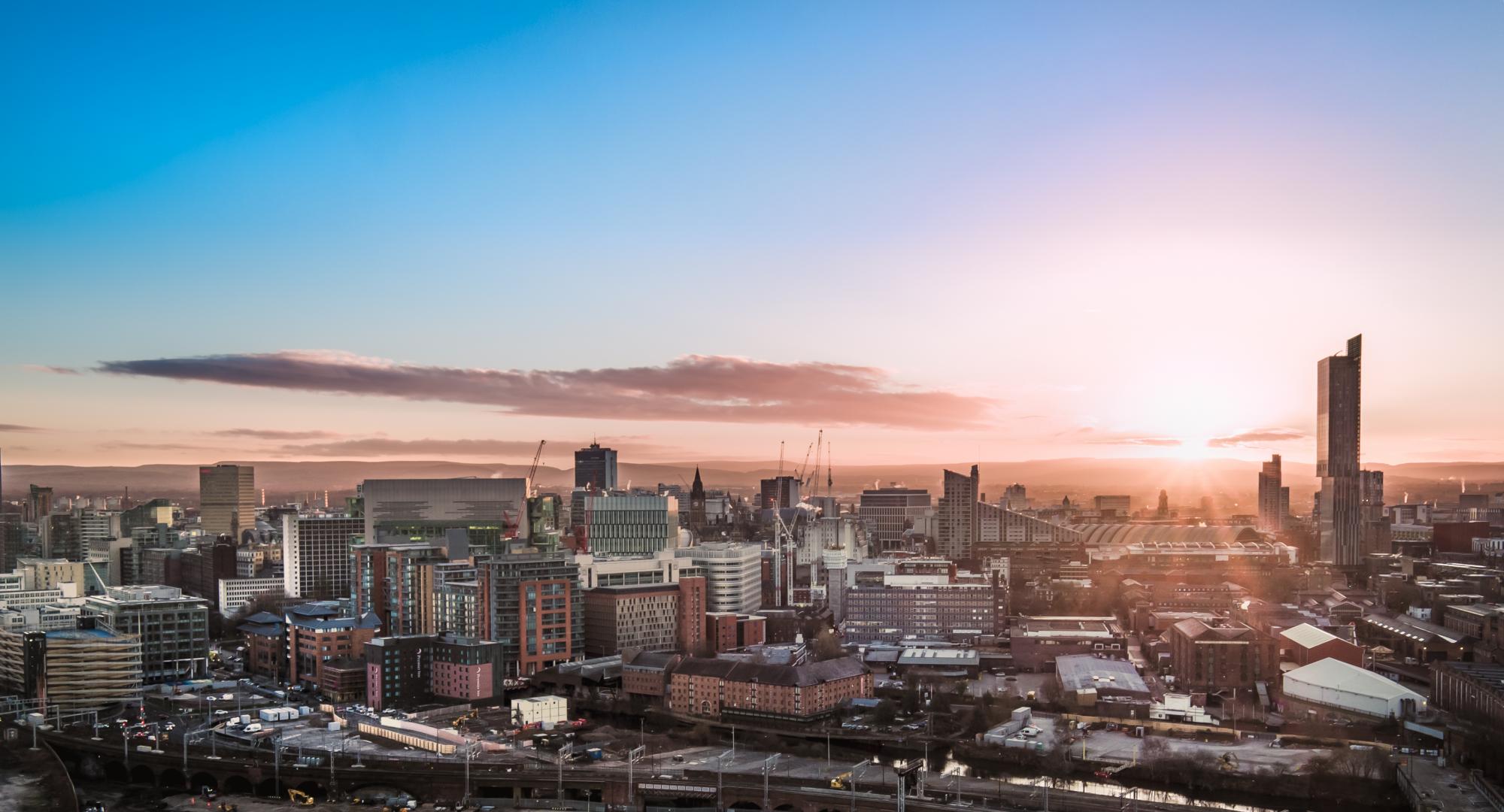 Manchester city skyline