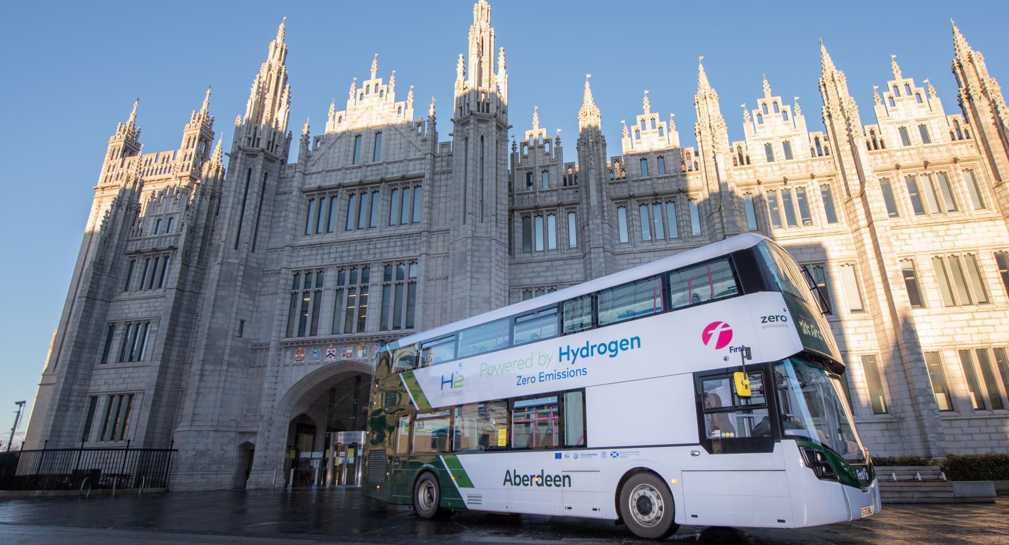 Hydrogen bus in Aberdeen