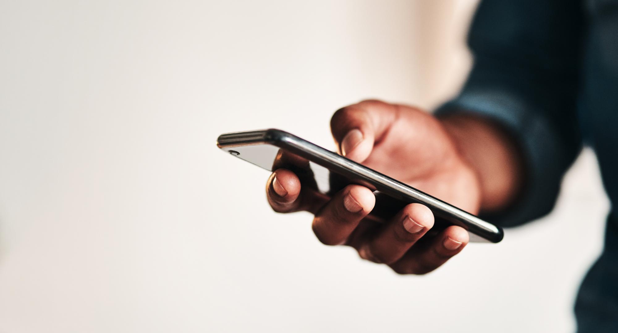 Man on phone