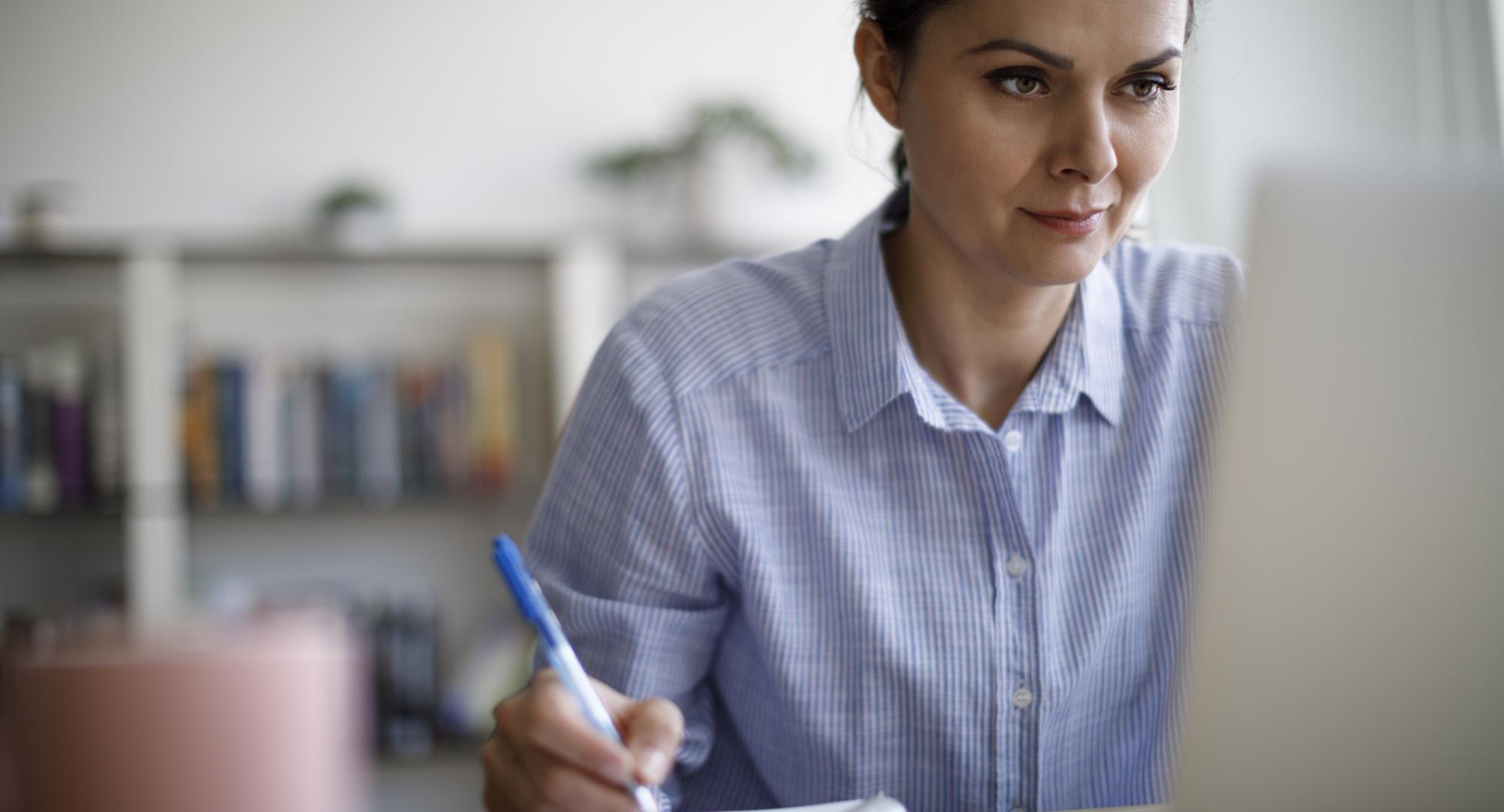 Woman working