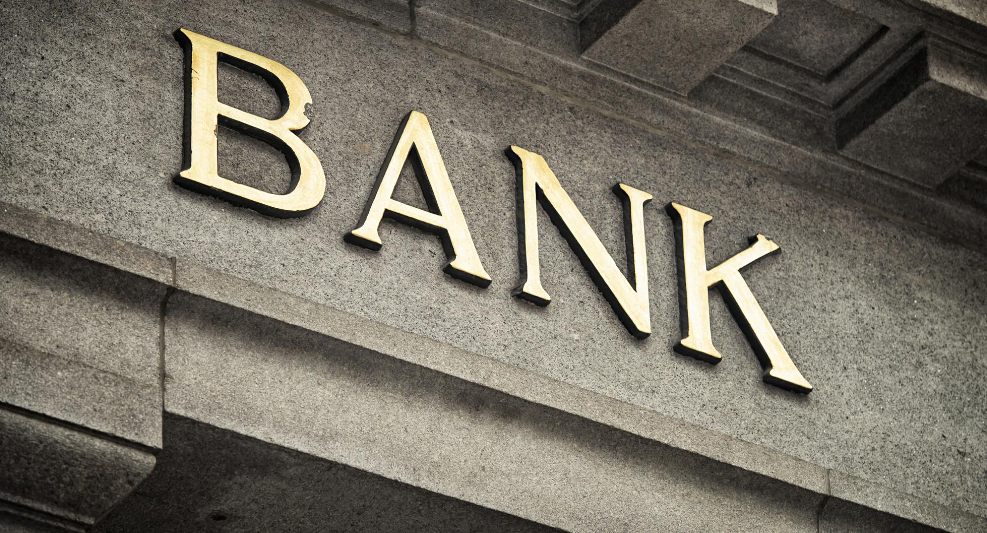 Bank sign