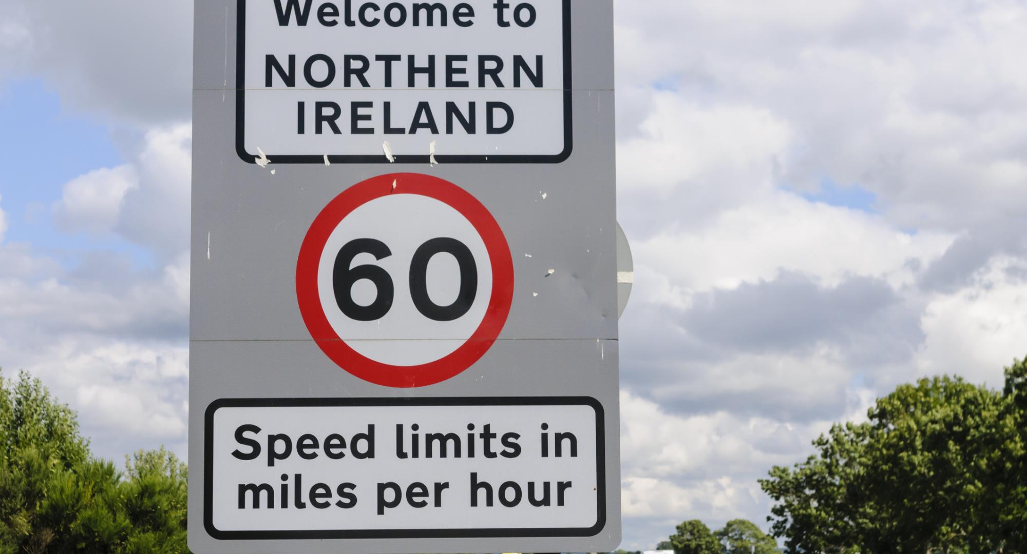 Northern Ireland welcome sign